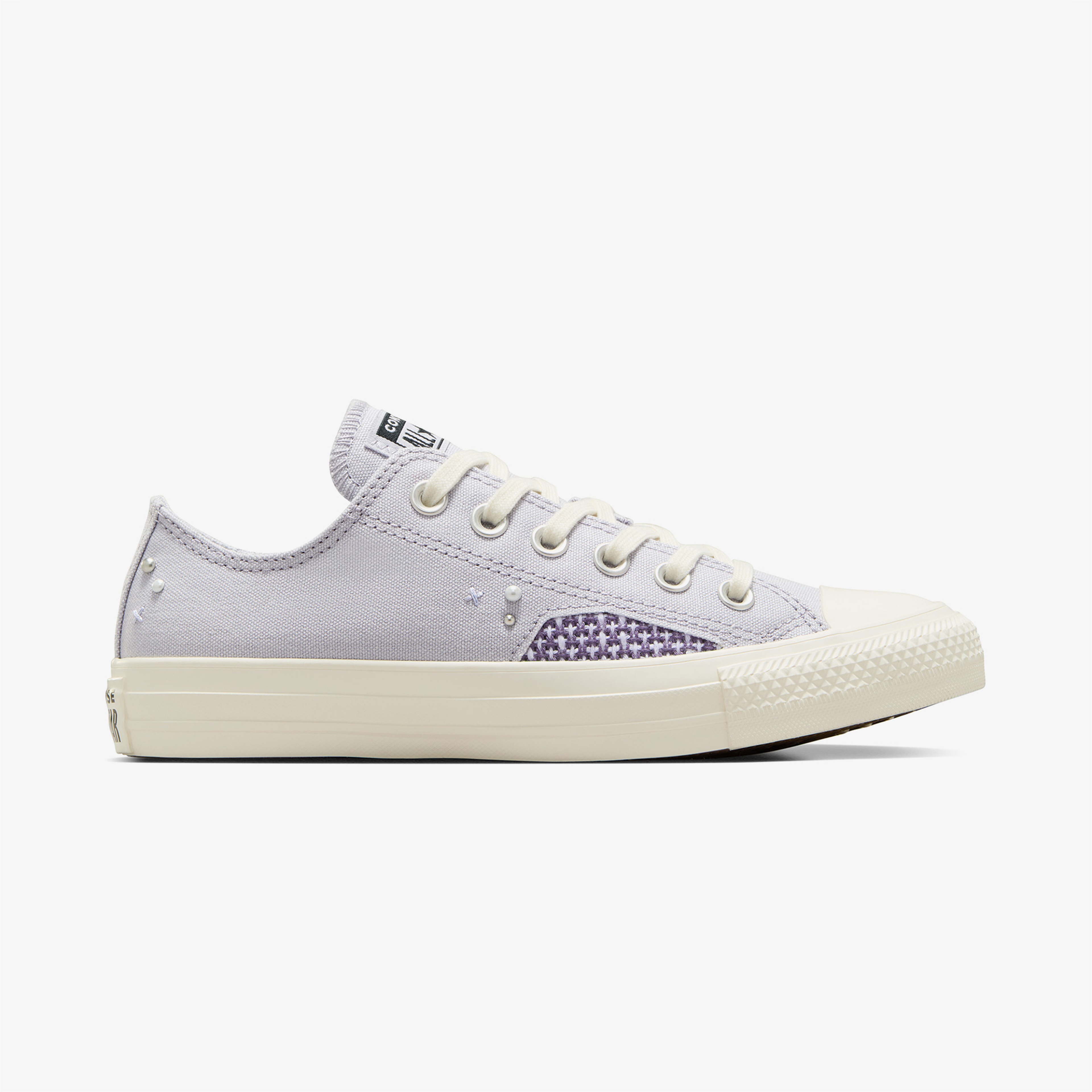 Converse Chuck Taylor All Star Pearls & Studs Low Top Ghost Town Unisex Mor Sneaker