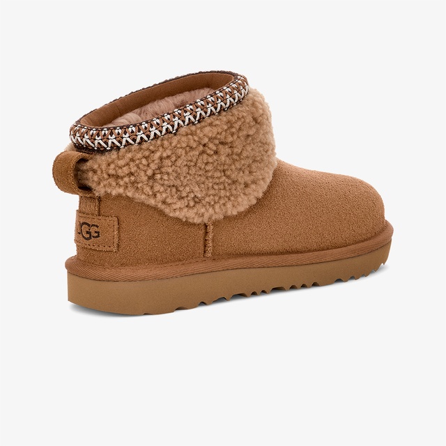 Ugg Kahverengi Ugg Classic Ultra Mini Maxi Curly Çocuk Bot