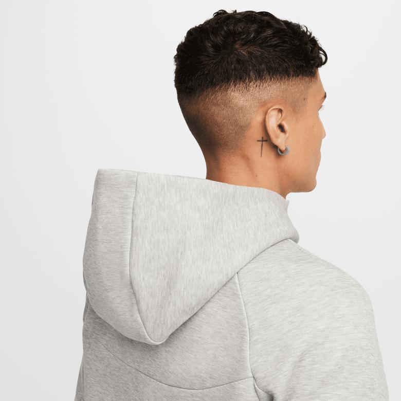 Nike Tech Fleece Full Zip Windrunner Erkek Gri Sweatshirt