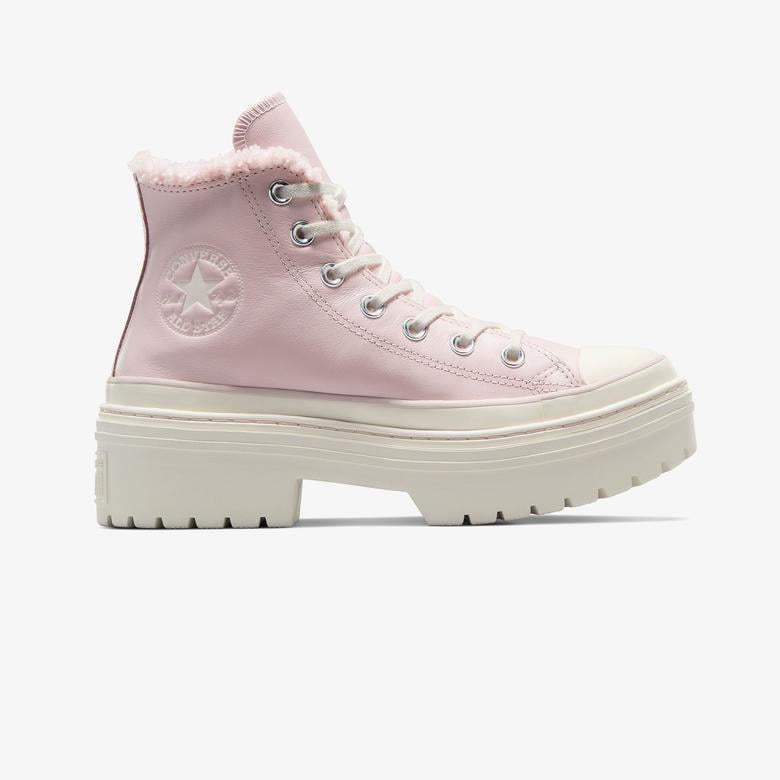 Converse Chuck Taylor All Star Lugged Heel Unisex Pembe Deri Platform Bot