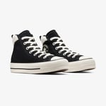 Converse Chuck Taylor All Star Puff Lift Unisex Siyah Deri Platform Sneaker