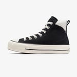 Converse Chuck Taylor All Star Puff Lift Unisex Siyah Deri Platform Sneaker