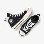 Converse Chuck Taylor All Star Puff Lift Unisex Siyah Deri Platform Sneaker