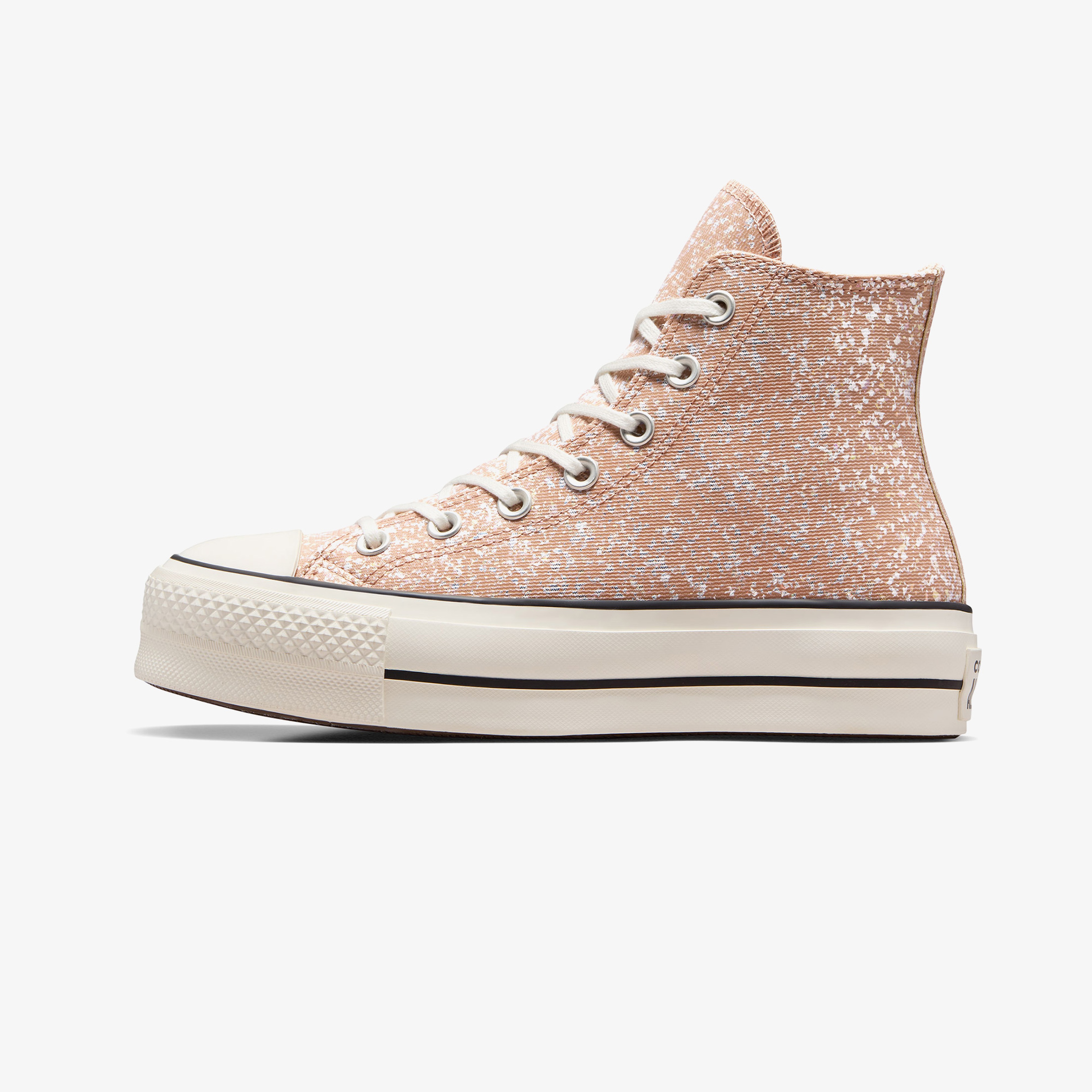 Converse Chuck Taylor All Star Lift Glitter Unisex Turuncu Platform Sneaker
