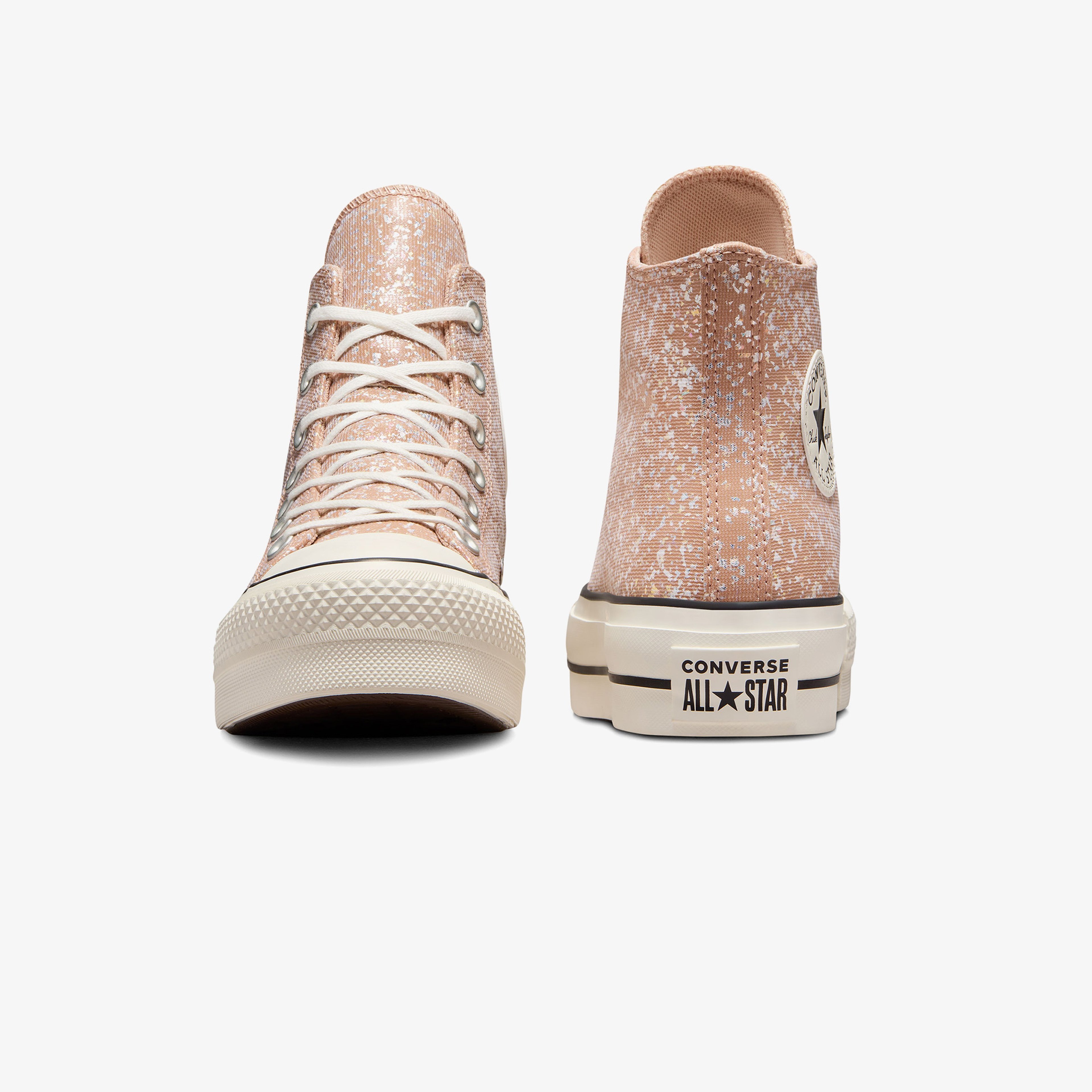 Converse Chuck Taylor All Star Lift Glitter Unisex Turuncu Platform Sneaker