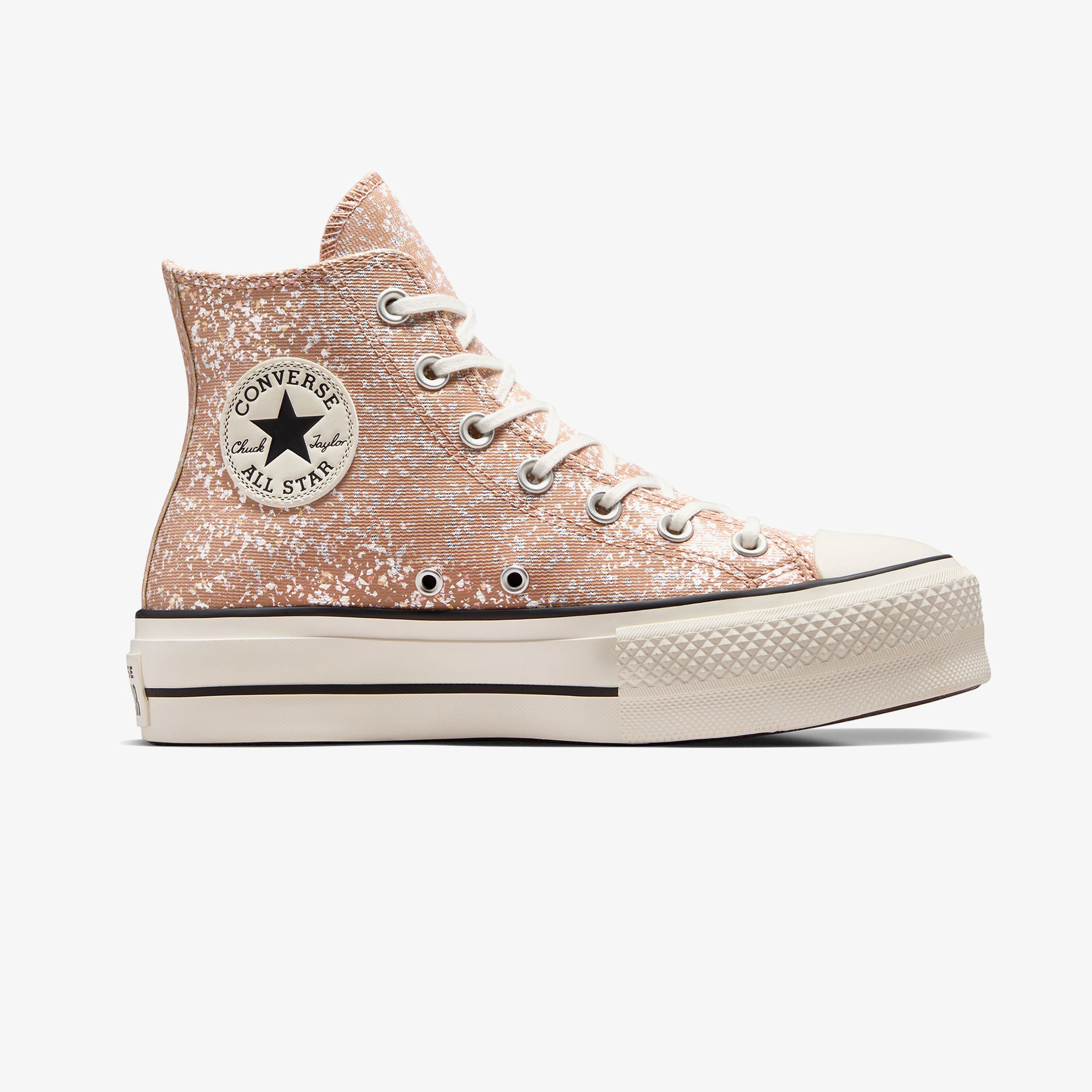 Converse Chuck Taylor All Star Lift Glitter Unisex Turuncu Platform Sneaker