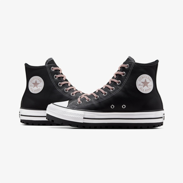 Converse Siyah Converse Chuck Taylor All Star City Trek Unisex Deri Bot