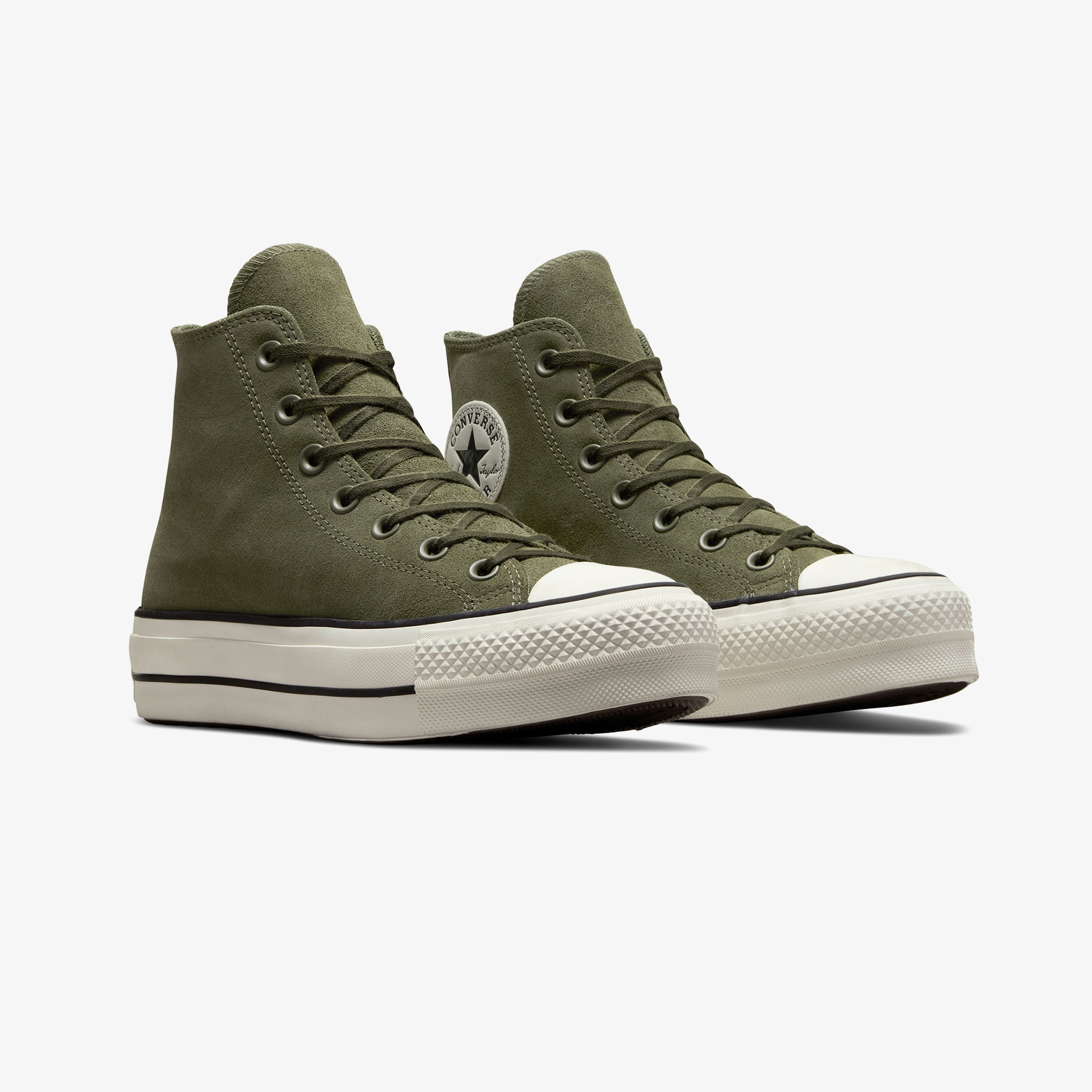 Converse Chuck Taylor All Star Lift Unisex Yeşil Süet Platform Sneaker