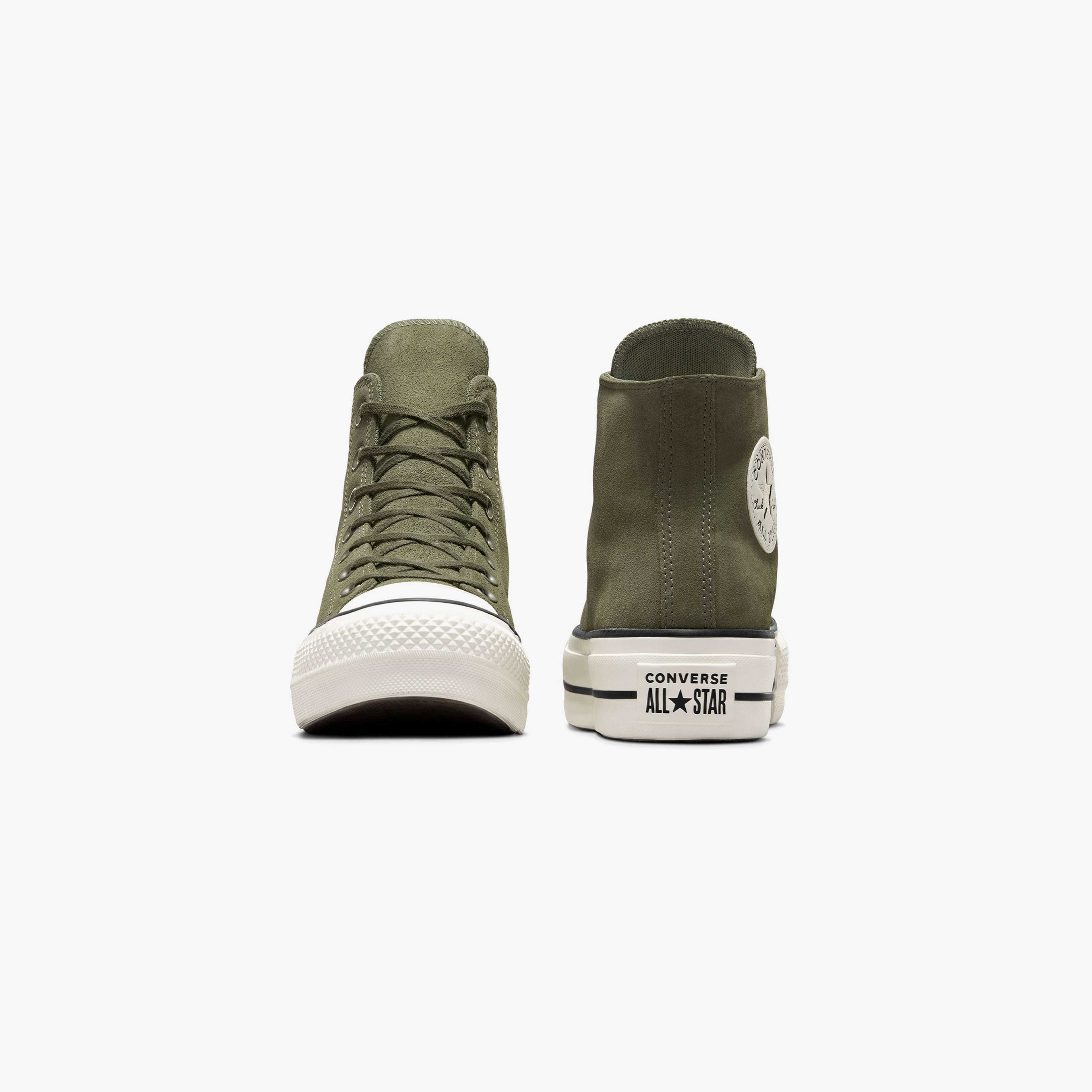 Converse Chuck Taylor All Star Lift Unisex Yeşil Süet Platform Sneaker