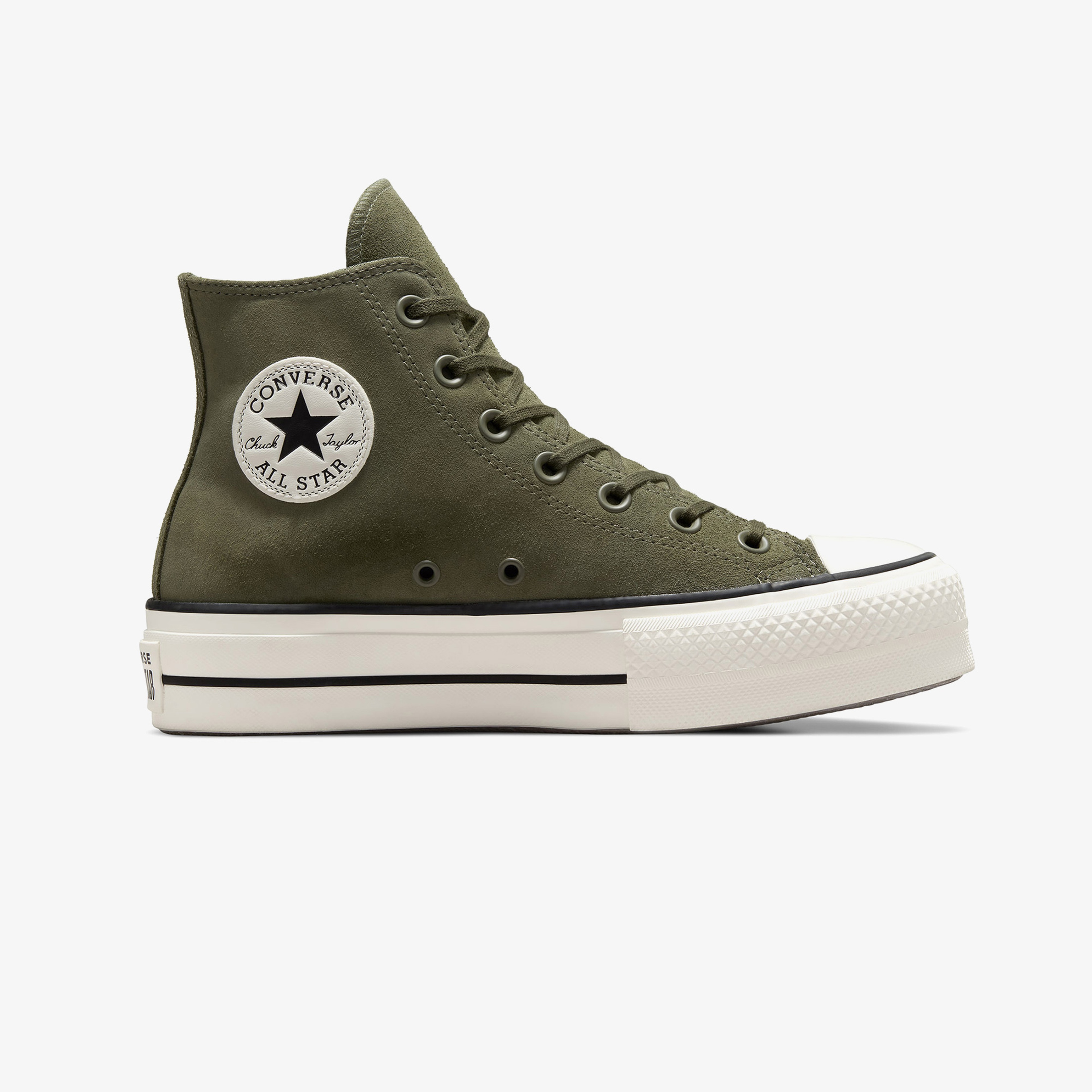 Converse Chuck Taylor All Star Lift Unisex Yeşil Süet Platform Sneaker