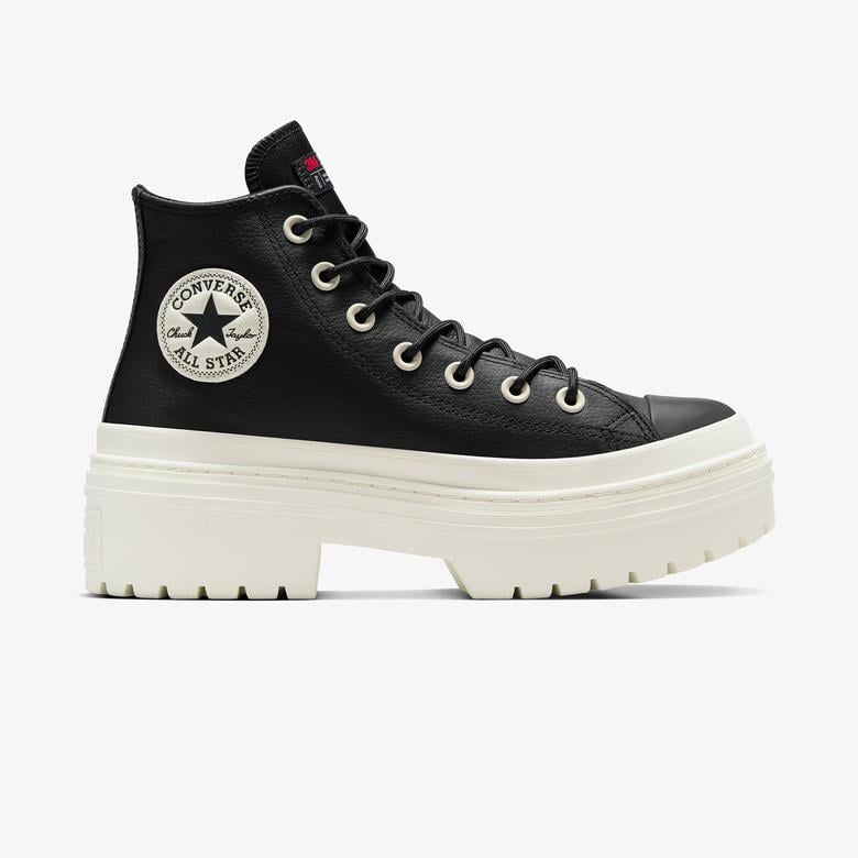 Converse Chuck Taylor All Star Lugged Heel Unisex  Siyah Deri Platform Bot