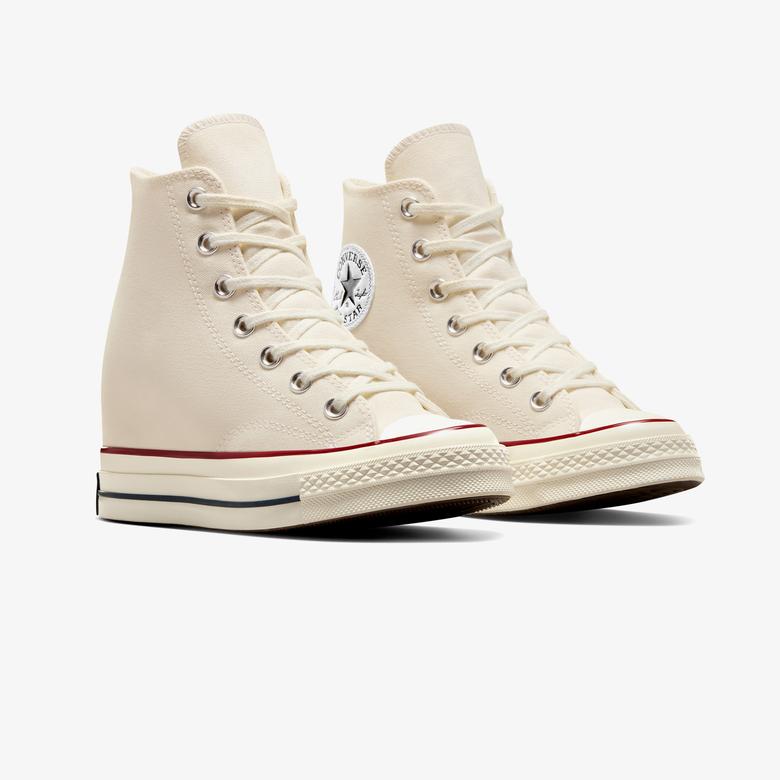 Converse Chuck 70 Wedge Unisex Krem Platform Sneaker