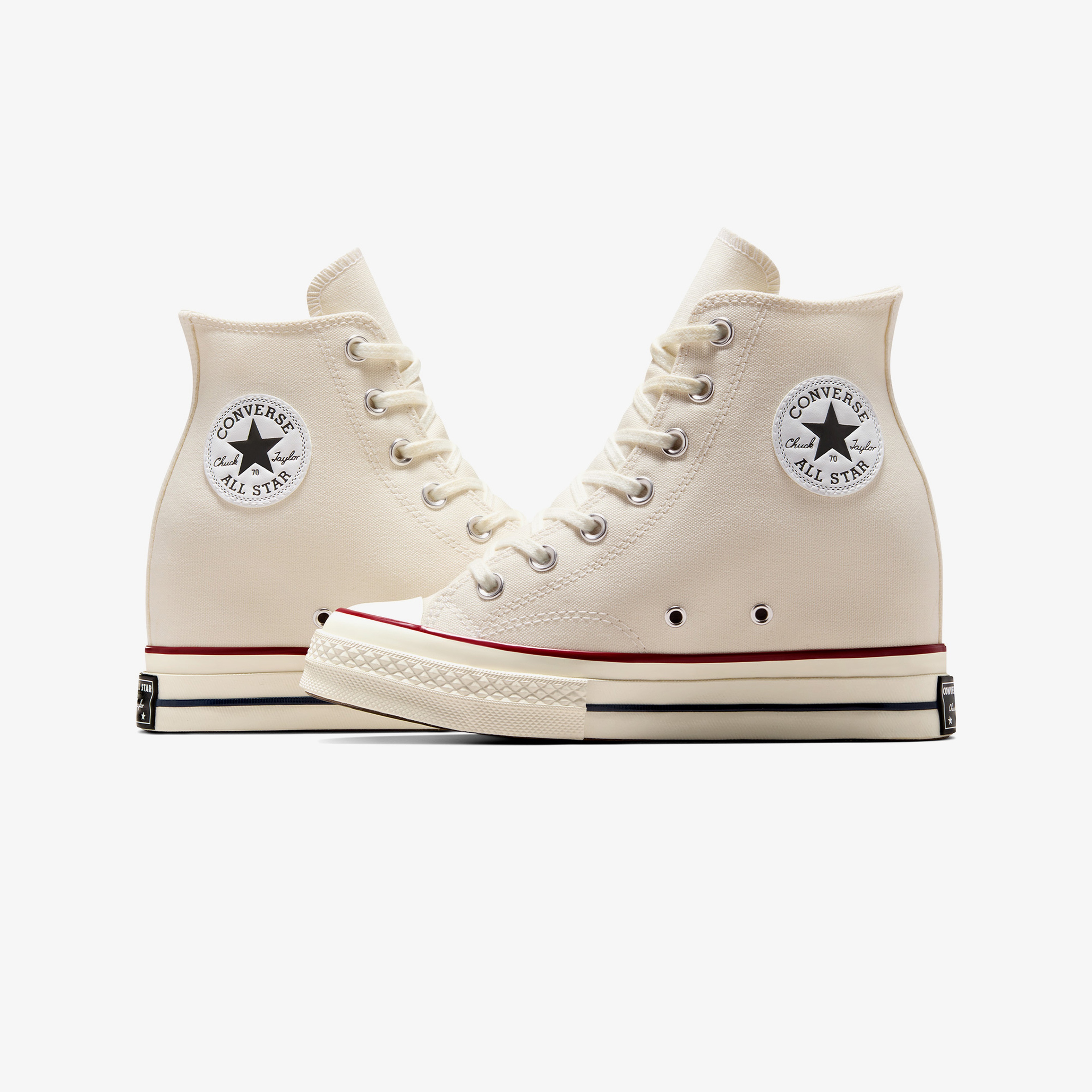 Converse Chuck 70 Wedge Unisex Krem Platform Sneaker