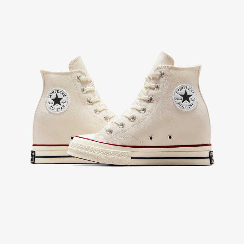 Converse Chuck 70 Wedge Unisex Krem Platform Sneaker