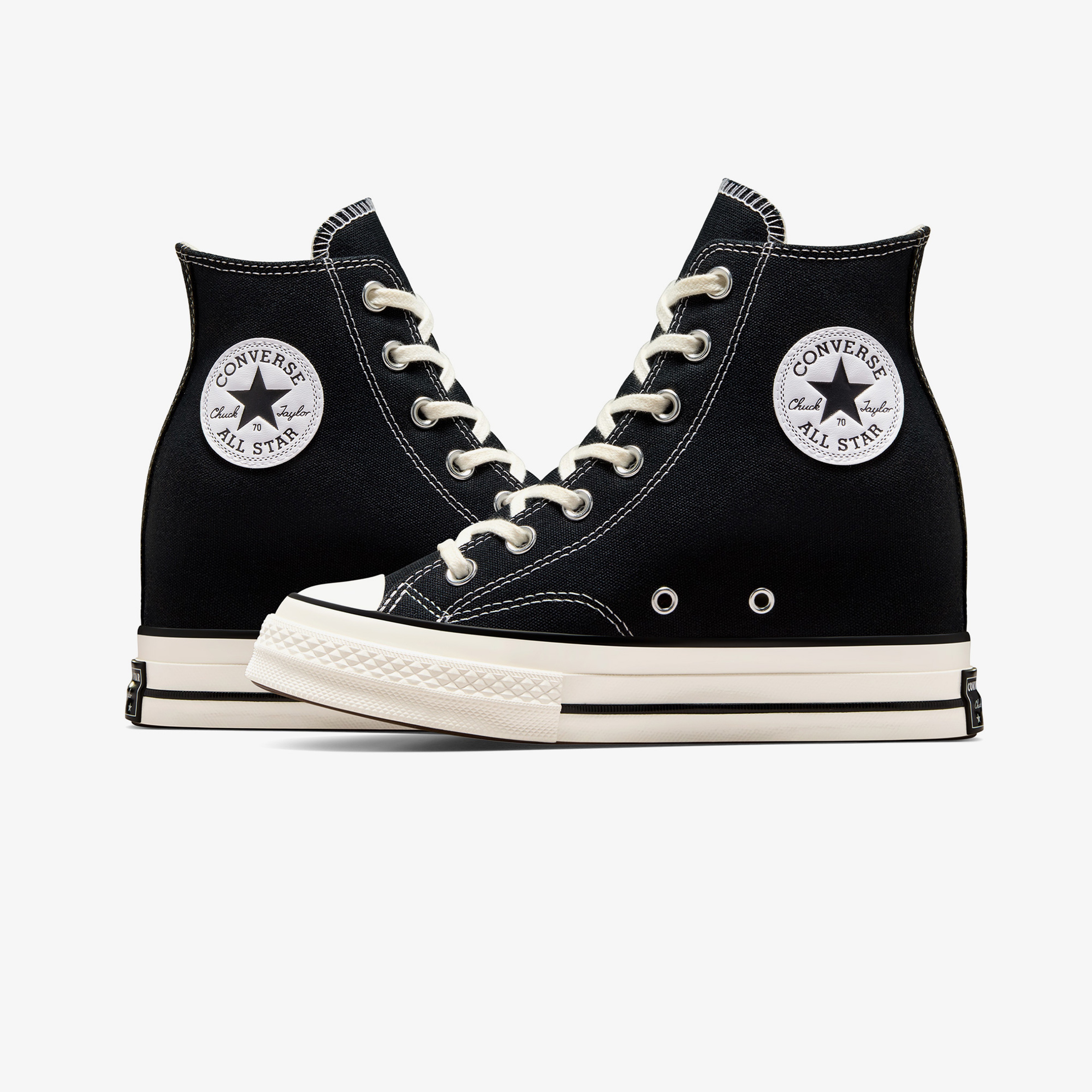 Converse Chuck 70 Wedge Unisex Siyah Platform Sneaker