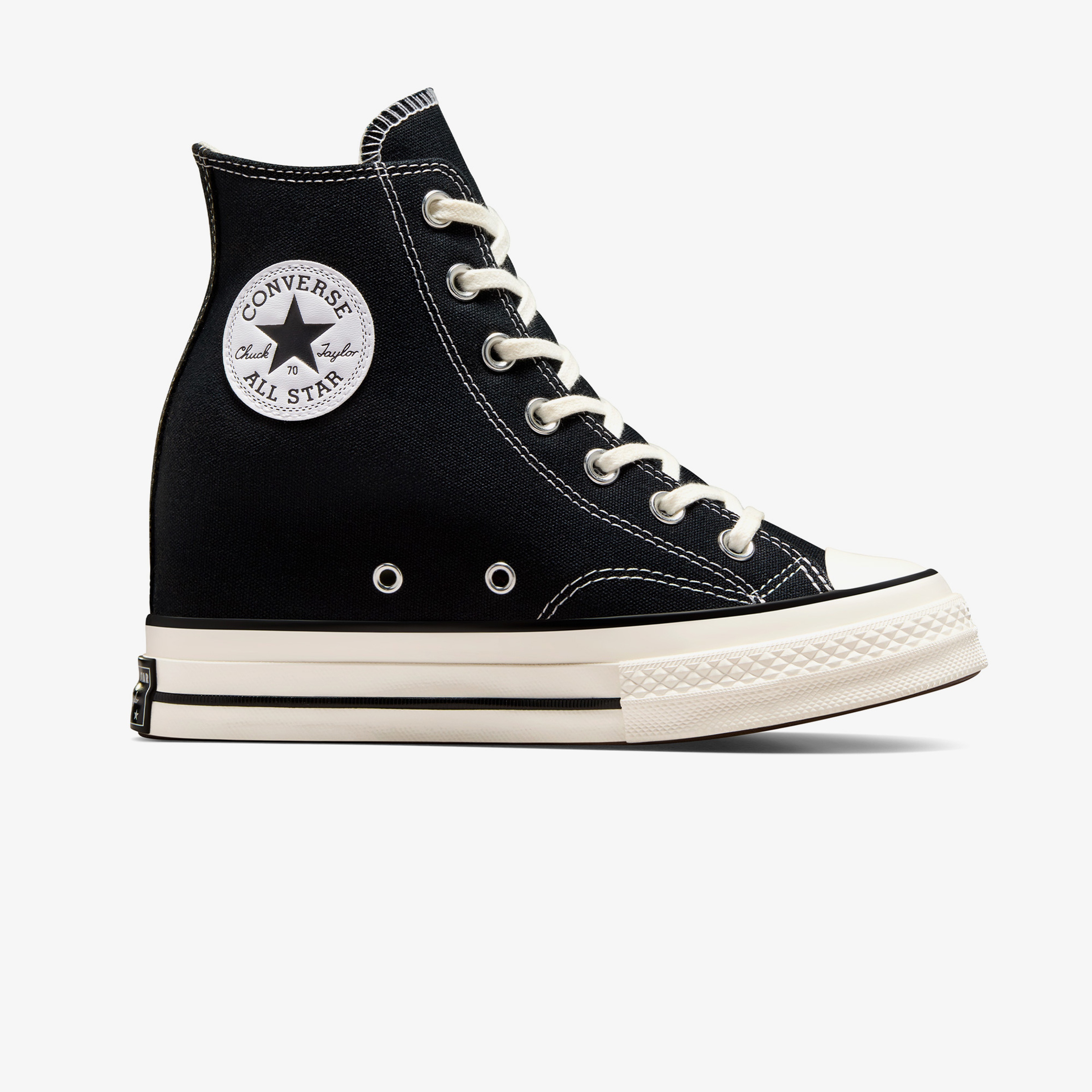 Converse Chuck 70 Wedge Unisex Siyah Platform Sneaker