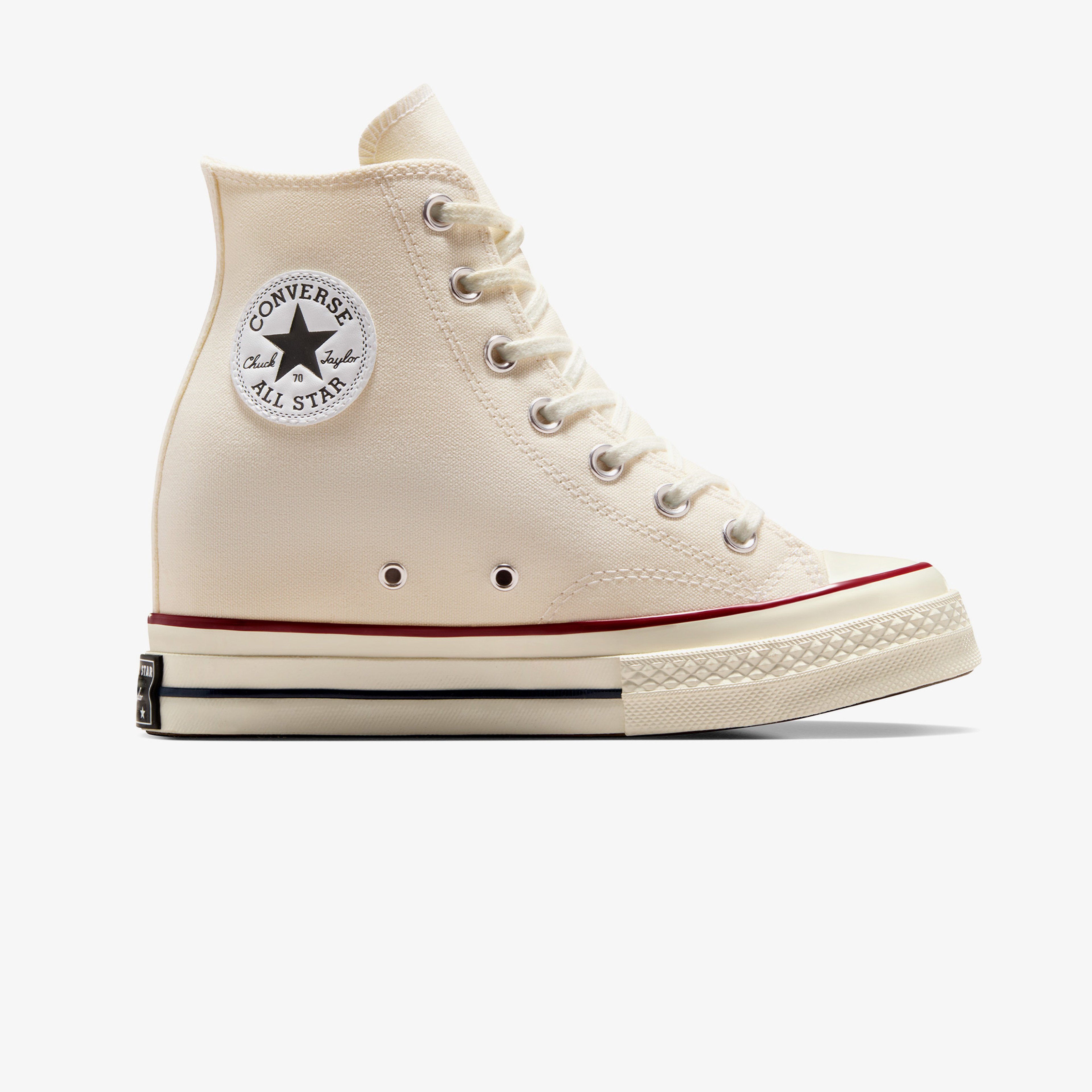 Converse Chuck 70 Wedge Unisex Krem Platform Sneaker