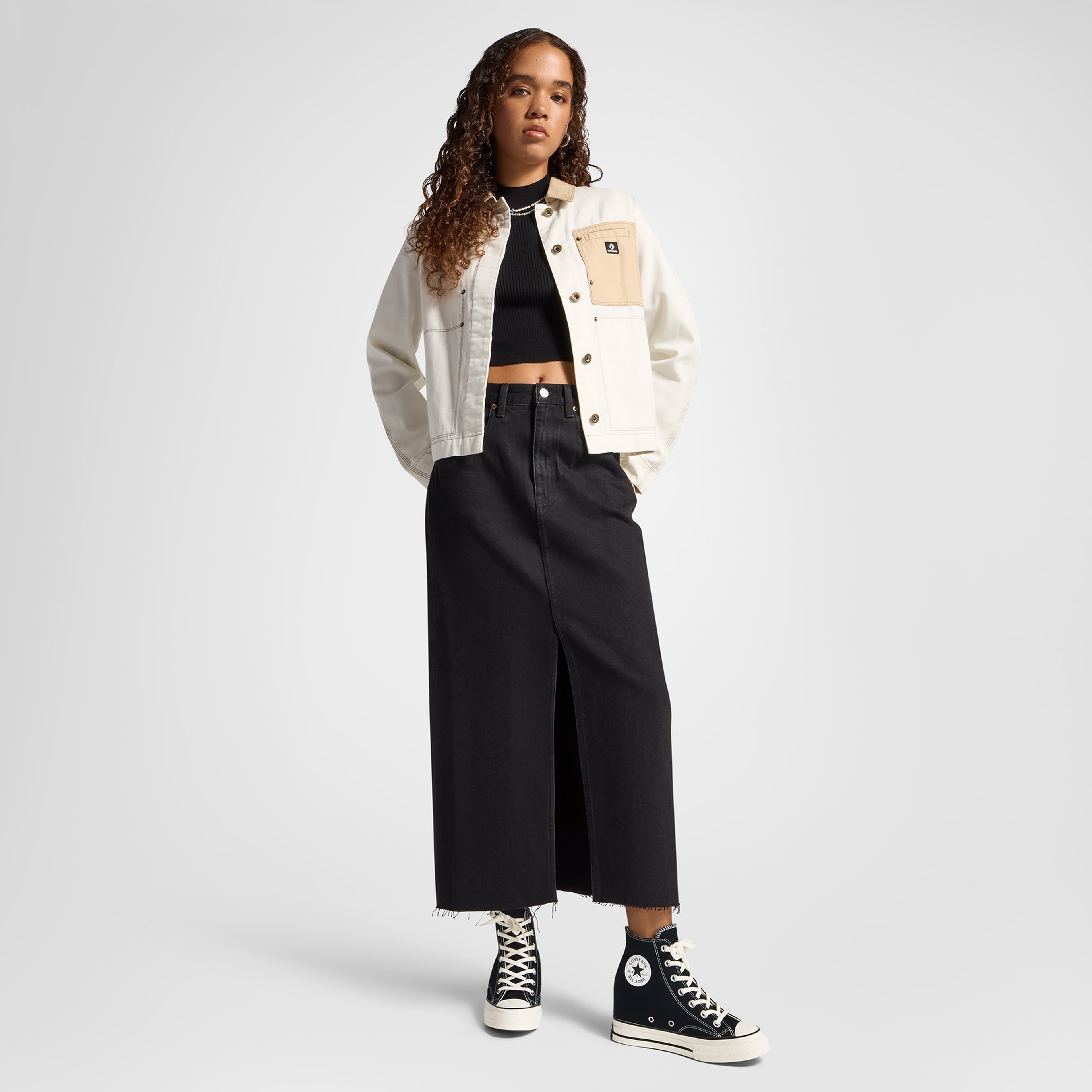 Converse Chuck 70 Wedge Unisex Siyah Platform Sneaker