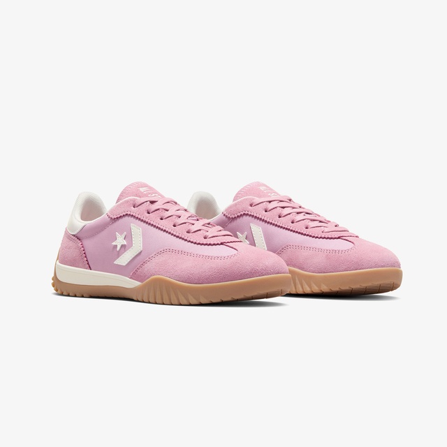 Converse Pembe Converse Run Star Trainer Unisex Süet Sneaker