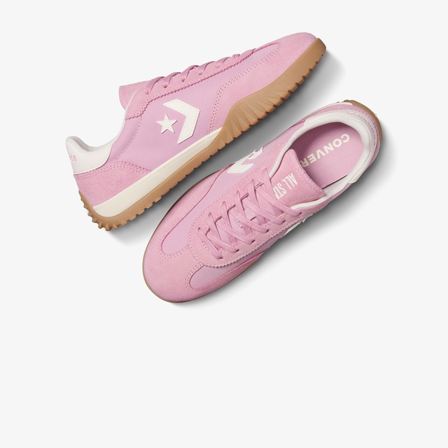 Converse Pembe Converse Run Star Trainer Unisex Süet Sneaker