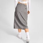 Converse Classic Dokuma Kadın Gri Cargo Etek