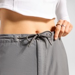 Converse Classic Dokuma Kadın Gri Cargo Etek