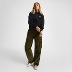 Converse Classic Kadın Oversized Fit Siyah Hoodie