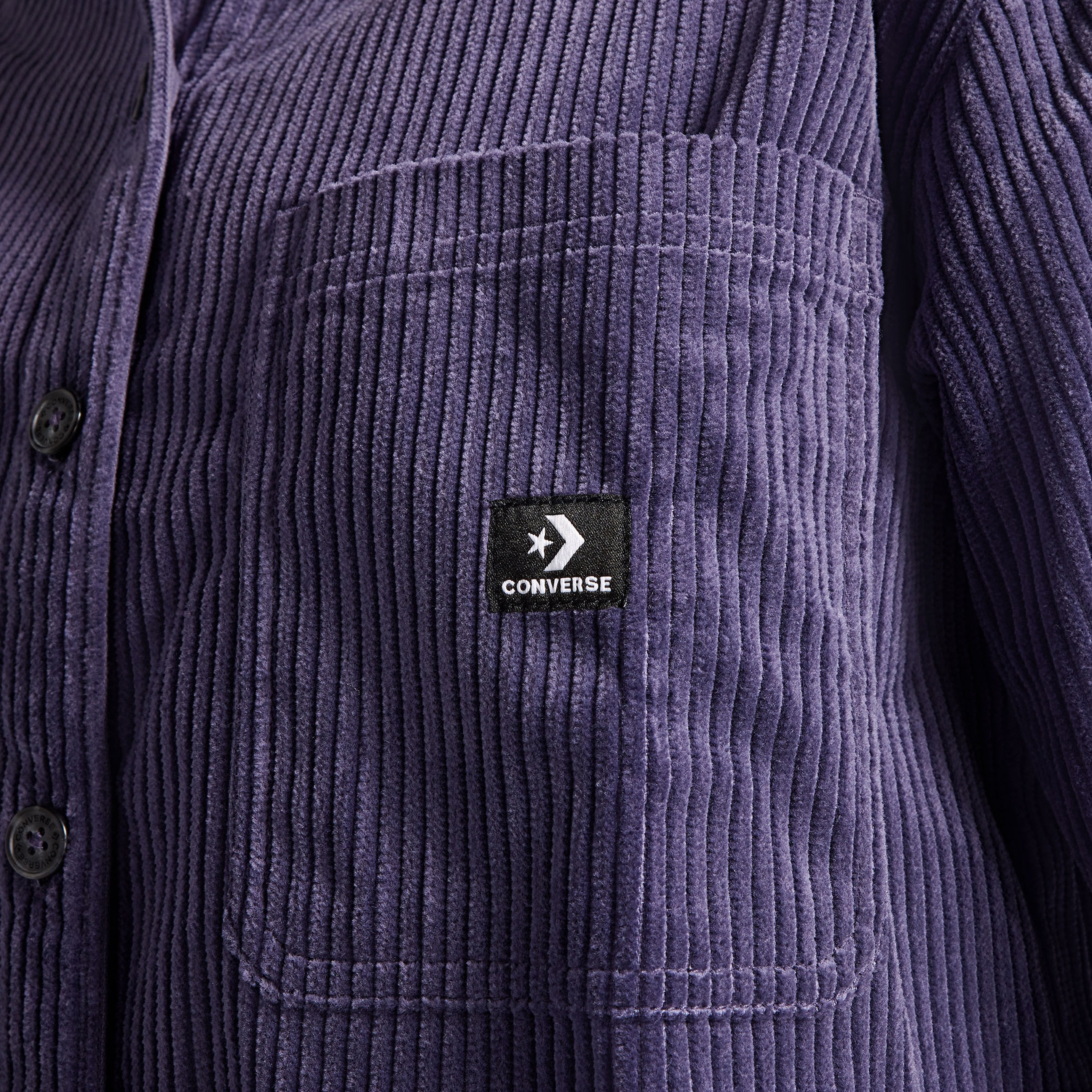 Converse Classic Kadın Kadife Mor Gömlek