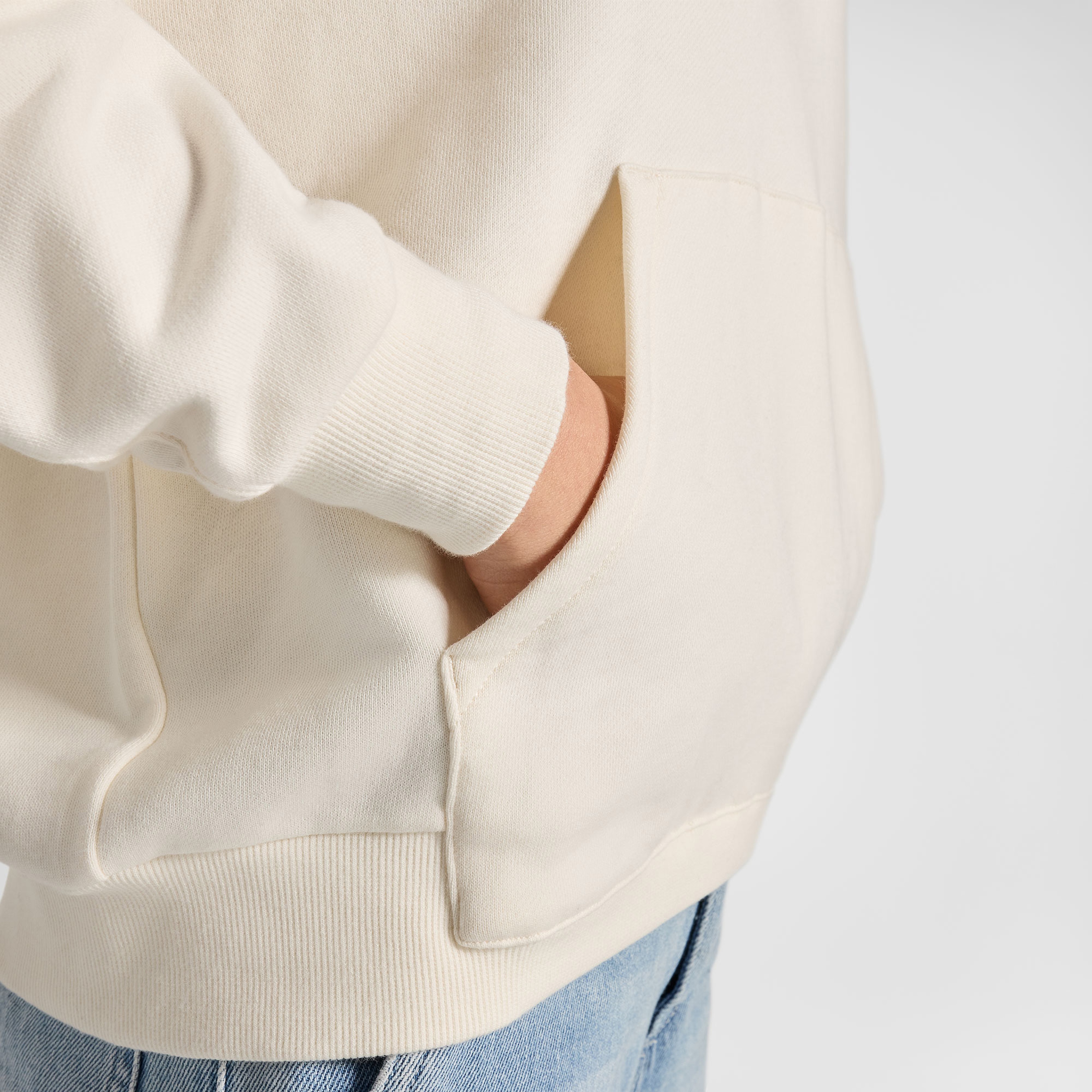 Converse Classic Kadın Oversized Fit Krem Swearhsirt