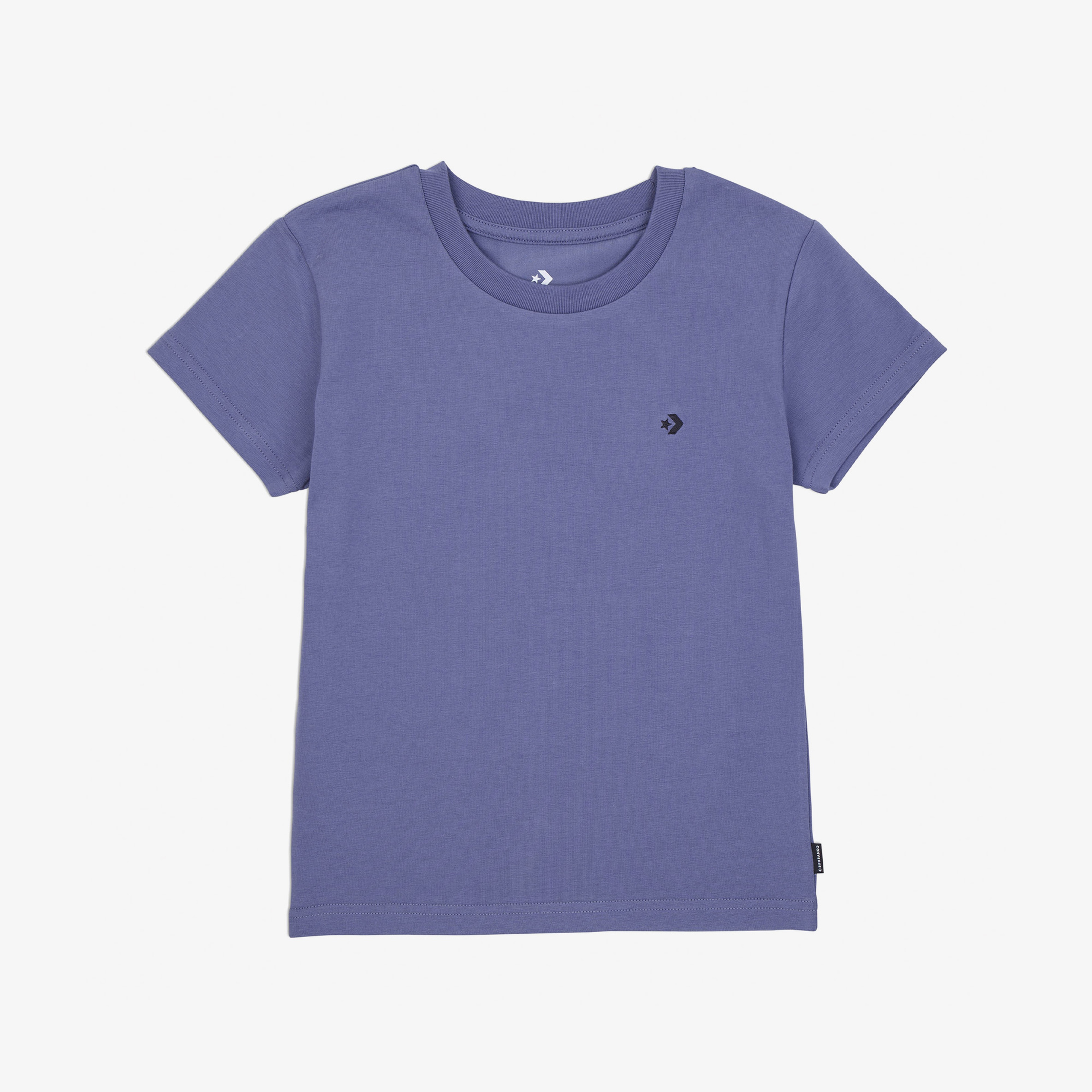 Converse Classic Kadın Slim Fit Cropped Mor T-Shirt