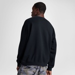 Converse Classic Erkek Loose Fit Baskılı Siyah Sweatshirt