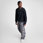 Converse Classic Erkek Loose Fit Baskılı Siyah Sweatshirt