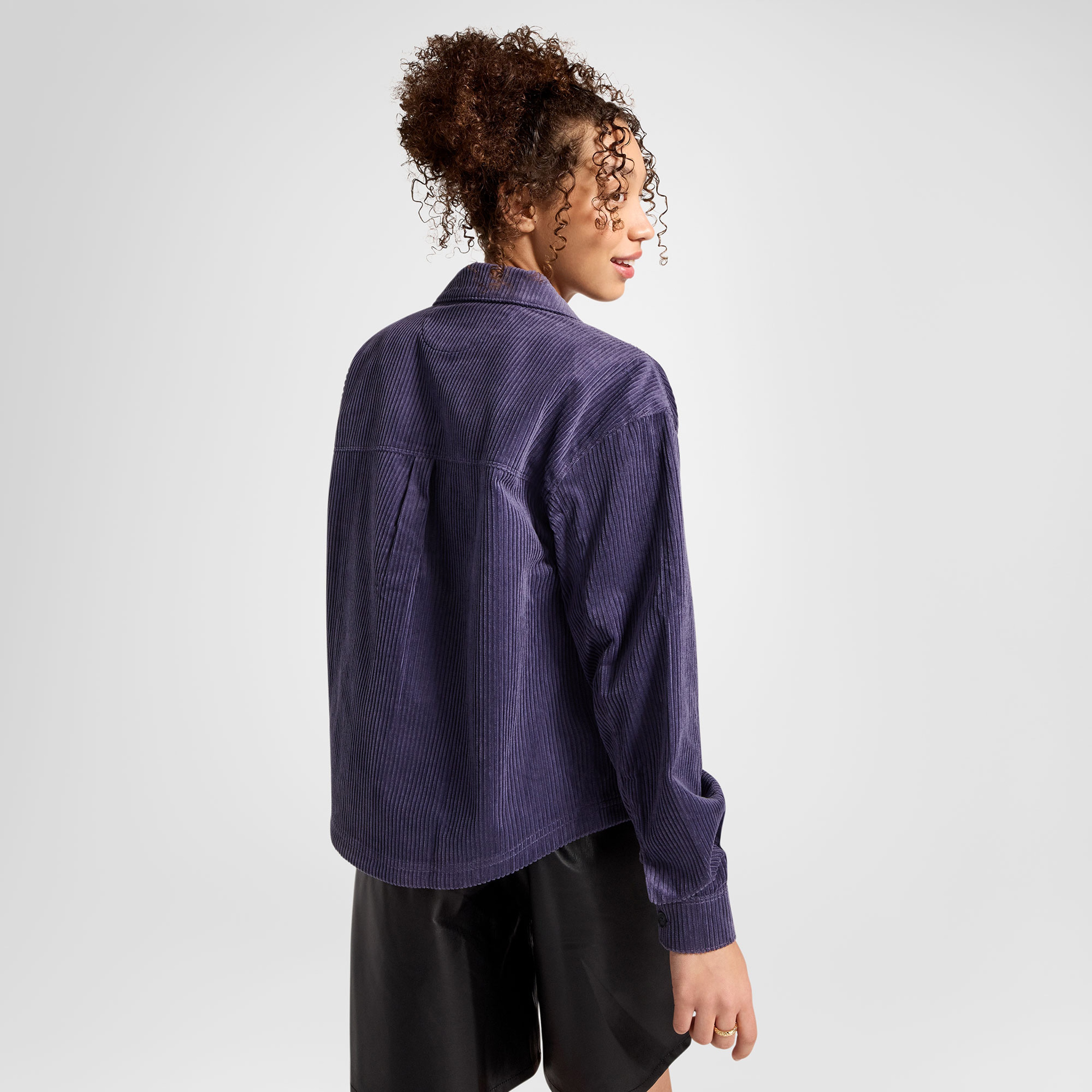 Converse Classic Kadın Kadife Mor Gömlek