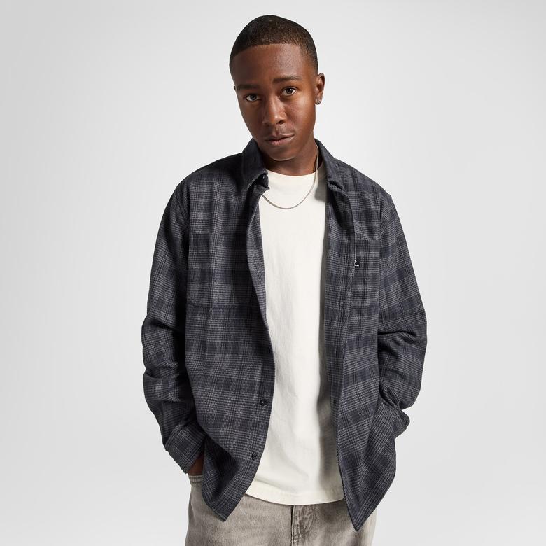 Converse Erkek Ekose Gri Siyah Gömlek