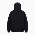 Converse Classic Kadın Oversized Fit Fermuarlı Grafik Baskılı Siyah Hoodie