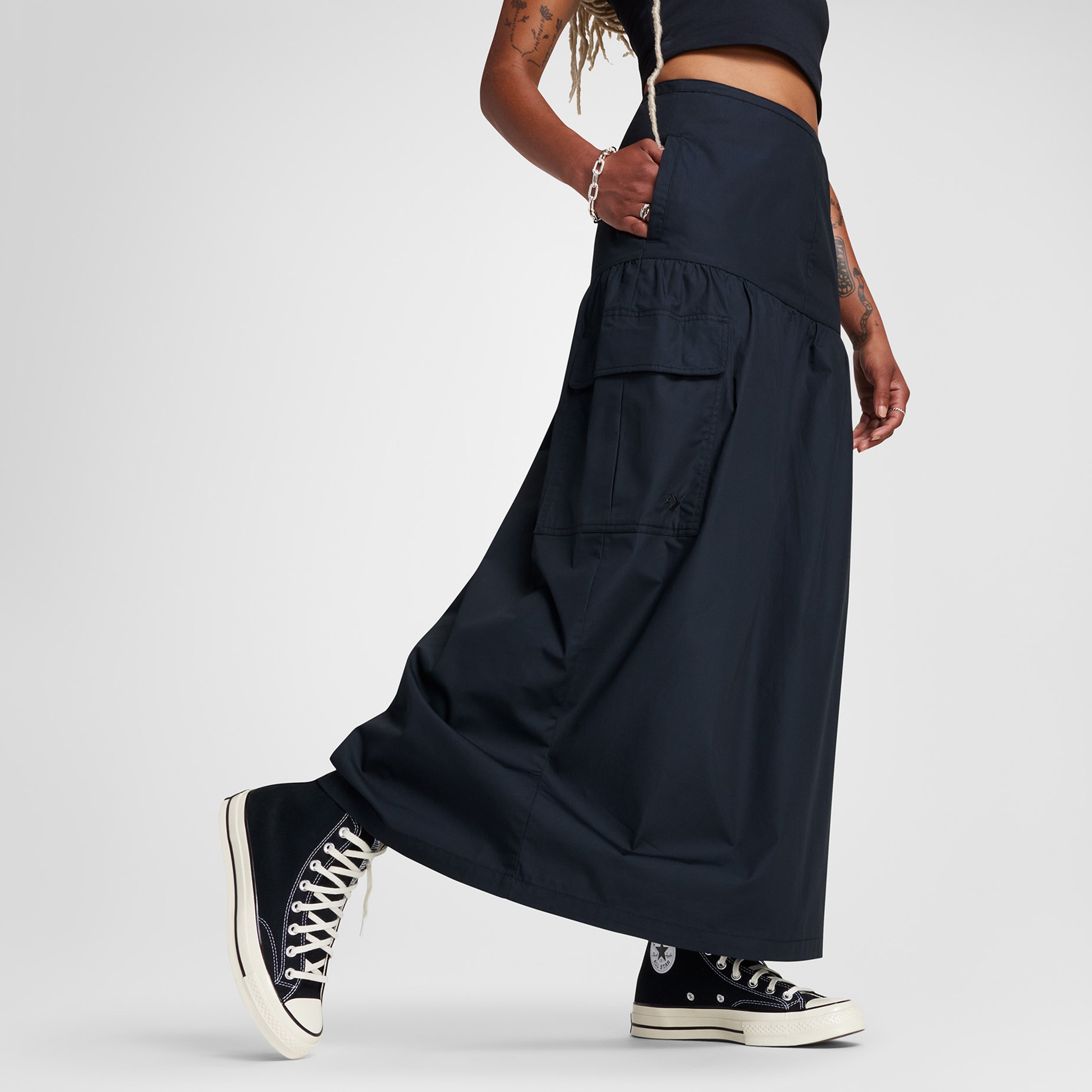 Converse Classic Kadın Cargo Siyah Etek