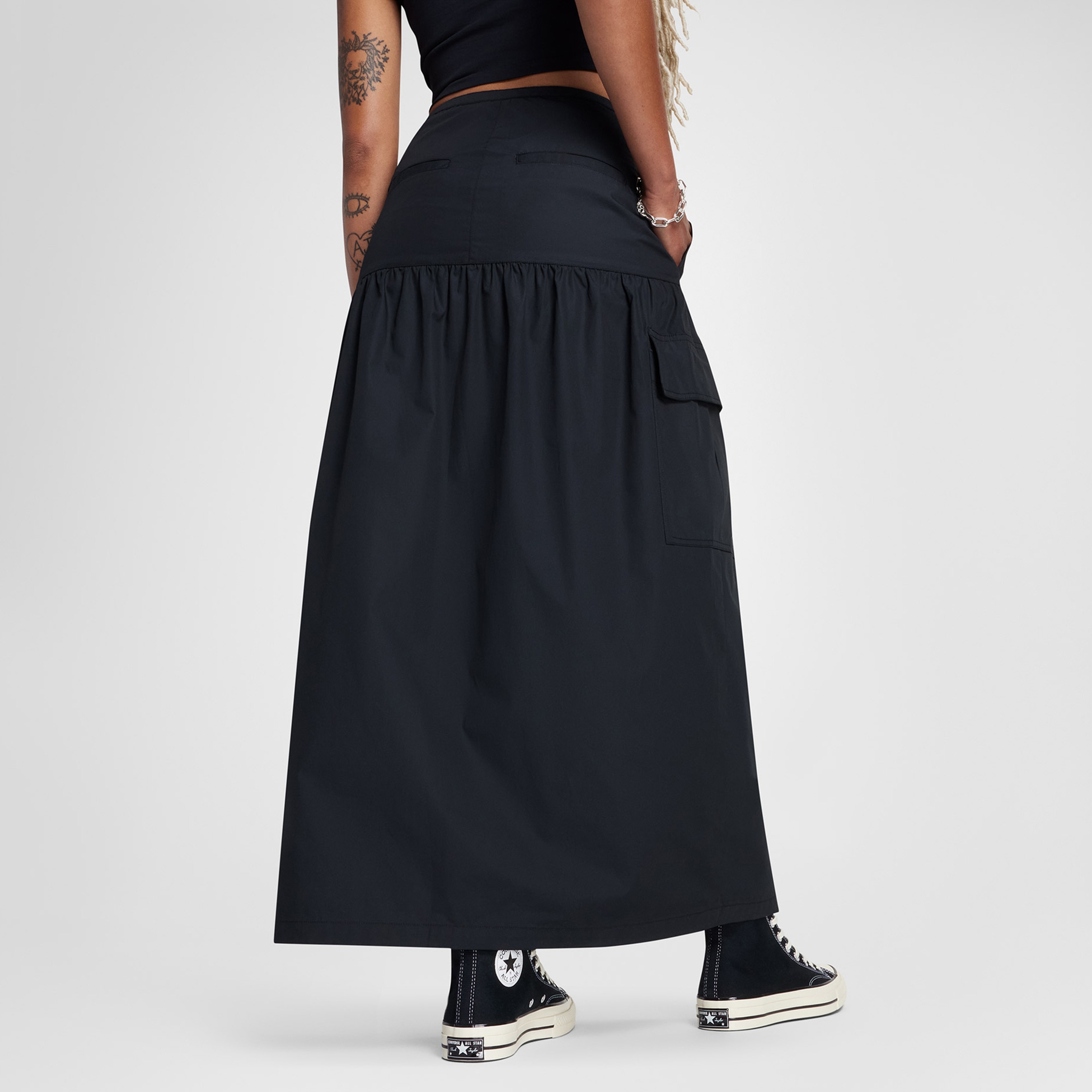 Converse Classic Kadın Cargo Siyah Etek