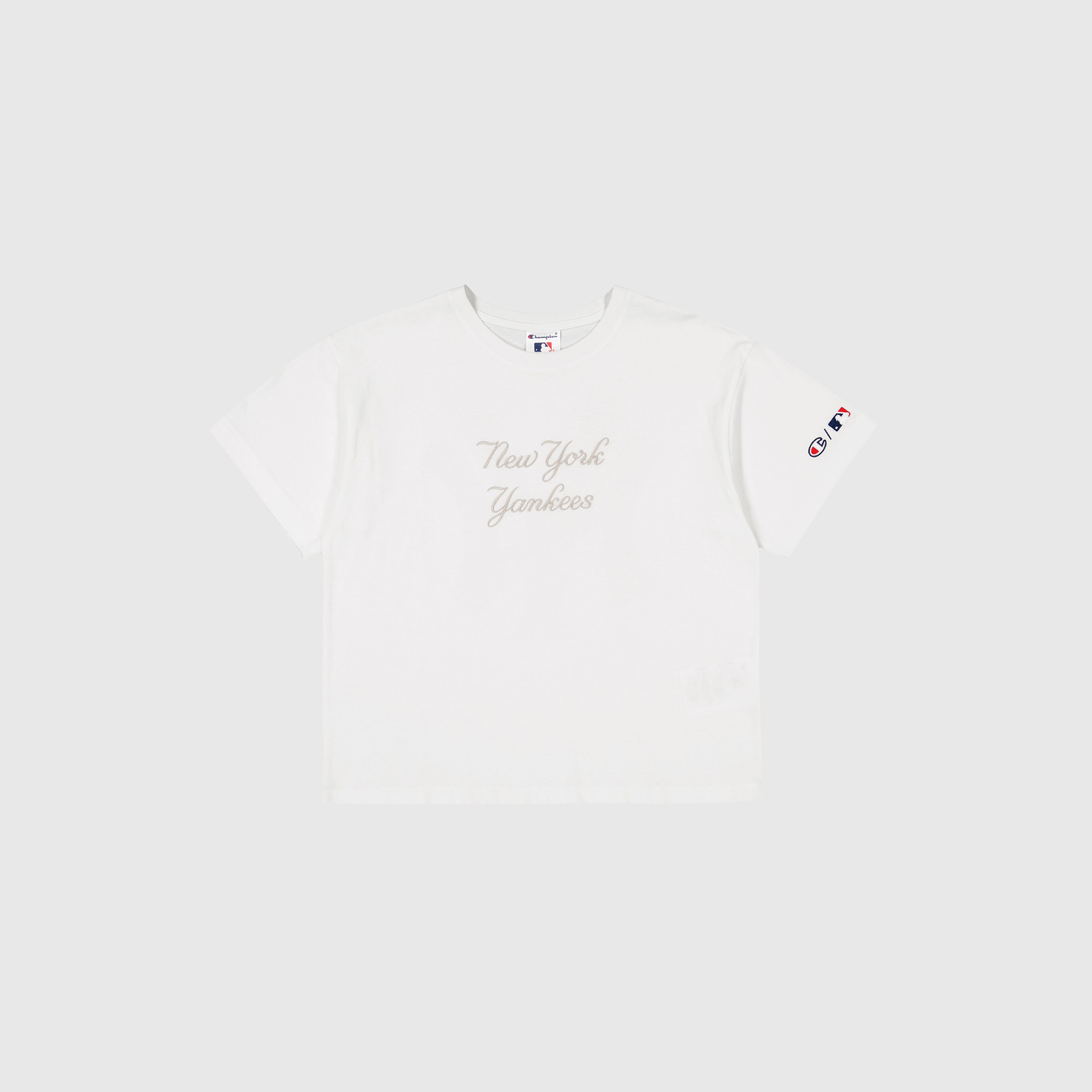 Champion MLB Roc New  York Yankees Kadın Beyaz T-Shirt