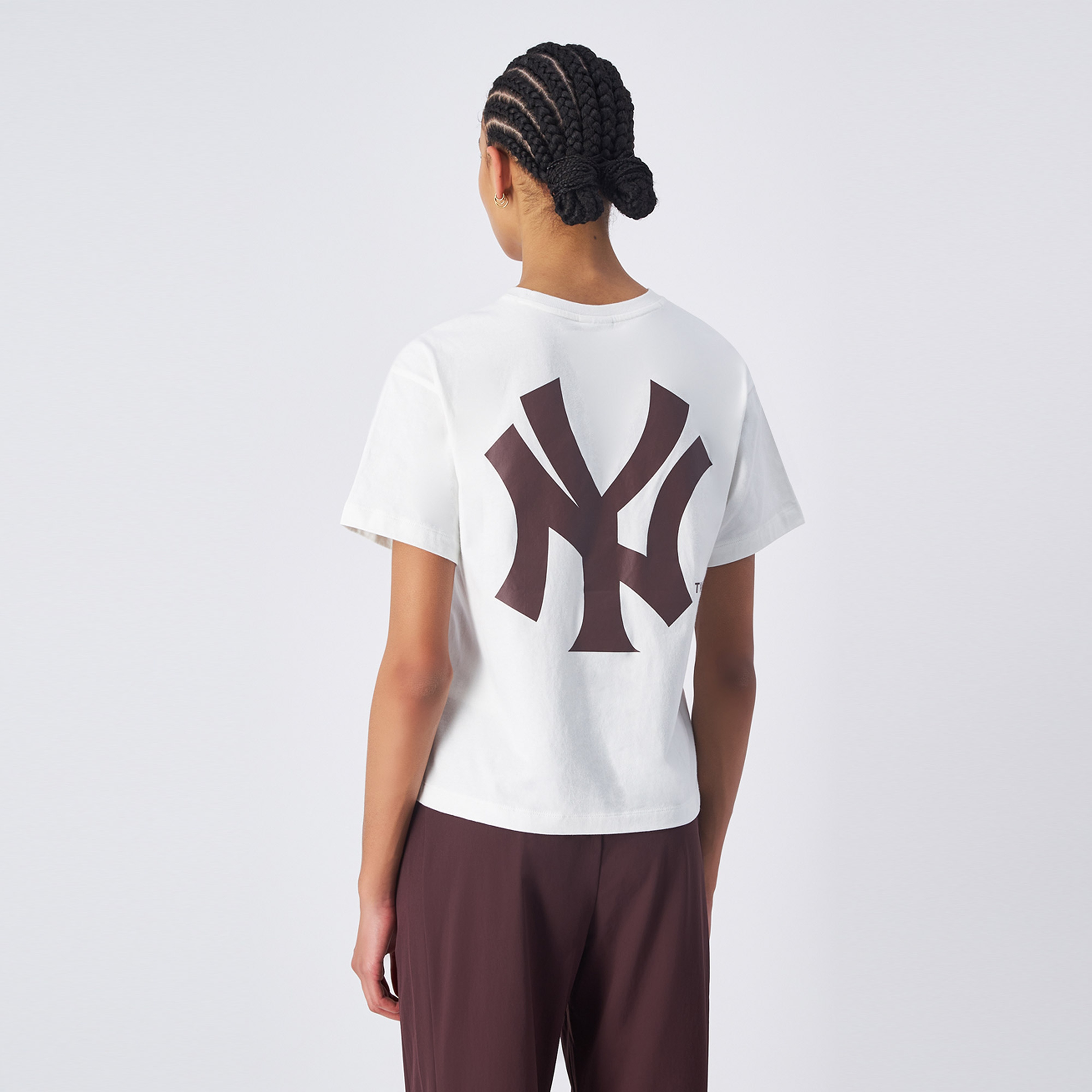 Champion MLB Roc New  York Yankees Kadın Beyaz T-Shirt