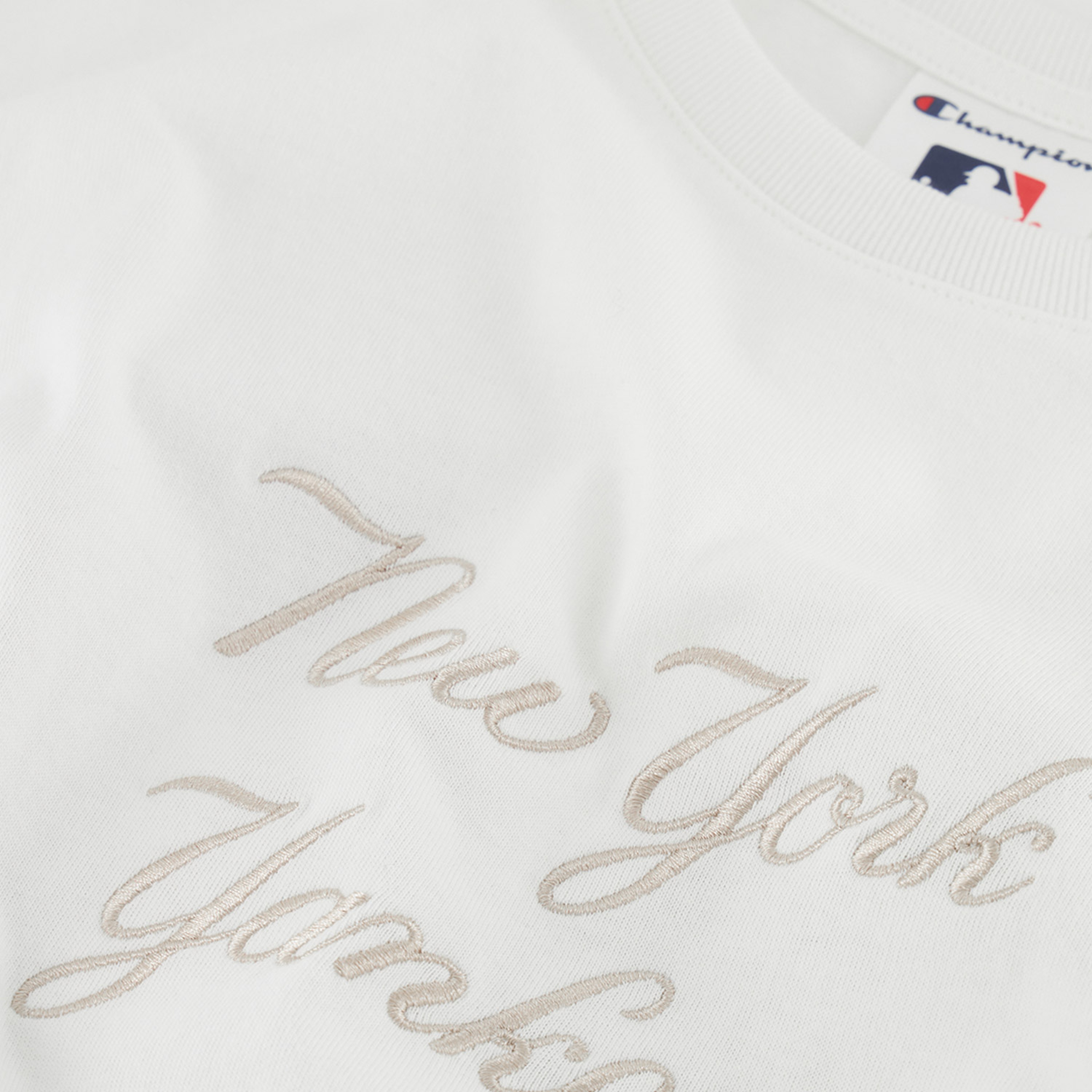 Champion MLB Roc New  York Yankees Kadın Beyaz T-Shirt