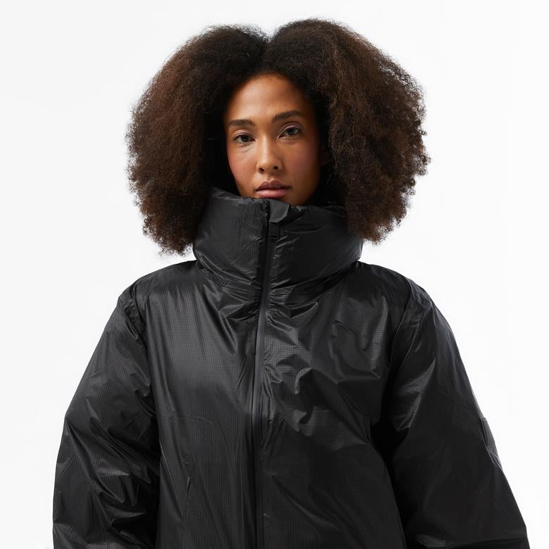 Rains Kevo Short Puffer Kadın Siyah Mont