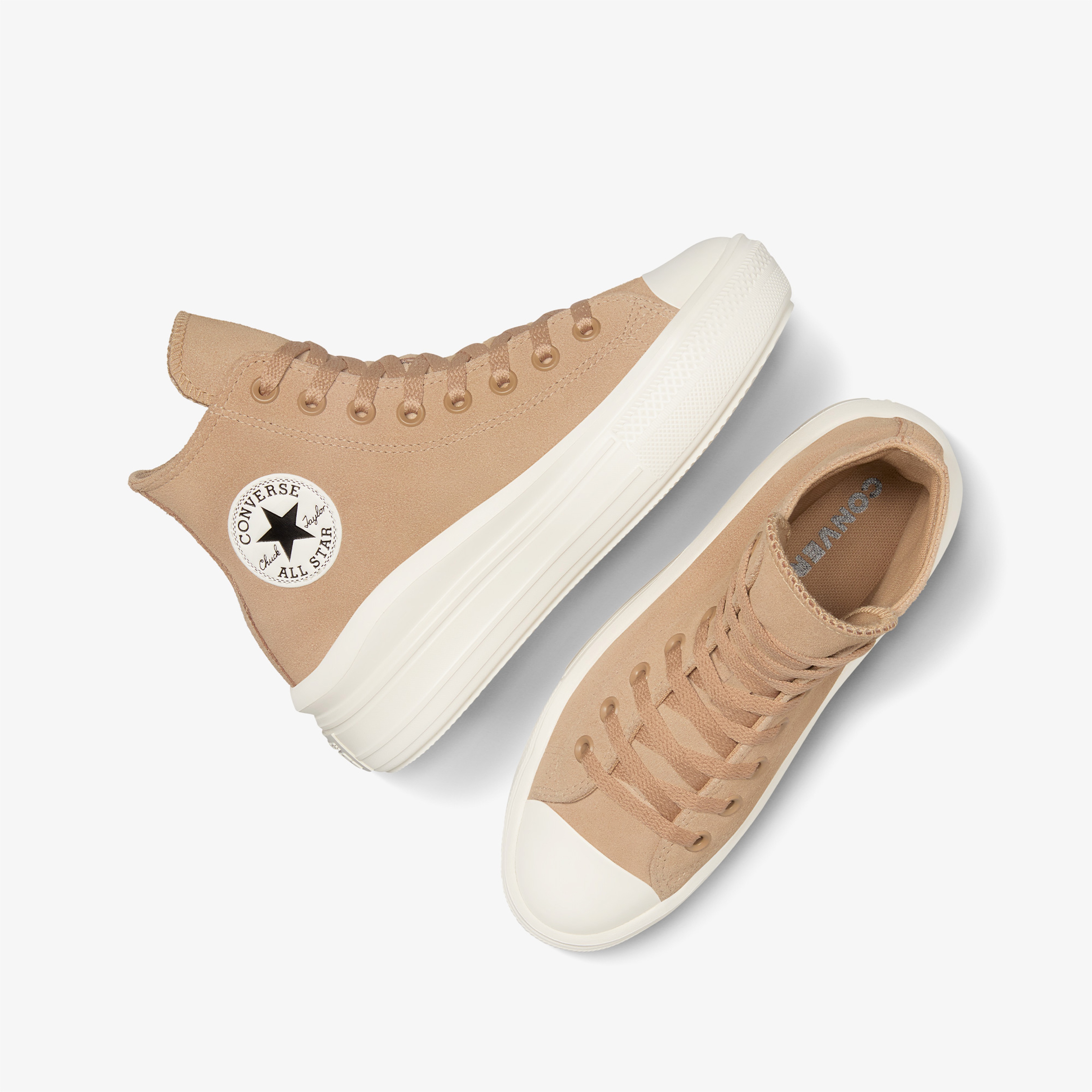 Converse Chuck Taylor All Star Move Platform Unisex Kahverengi Süet Sneaker