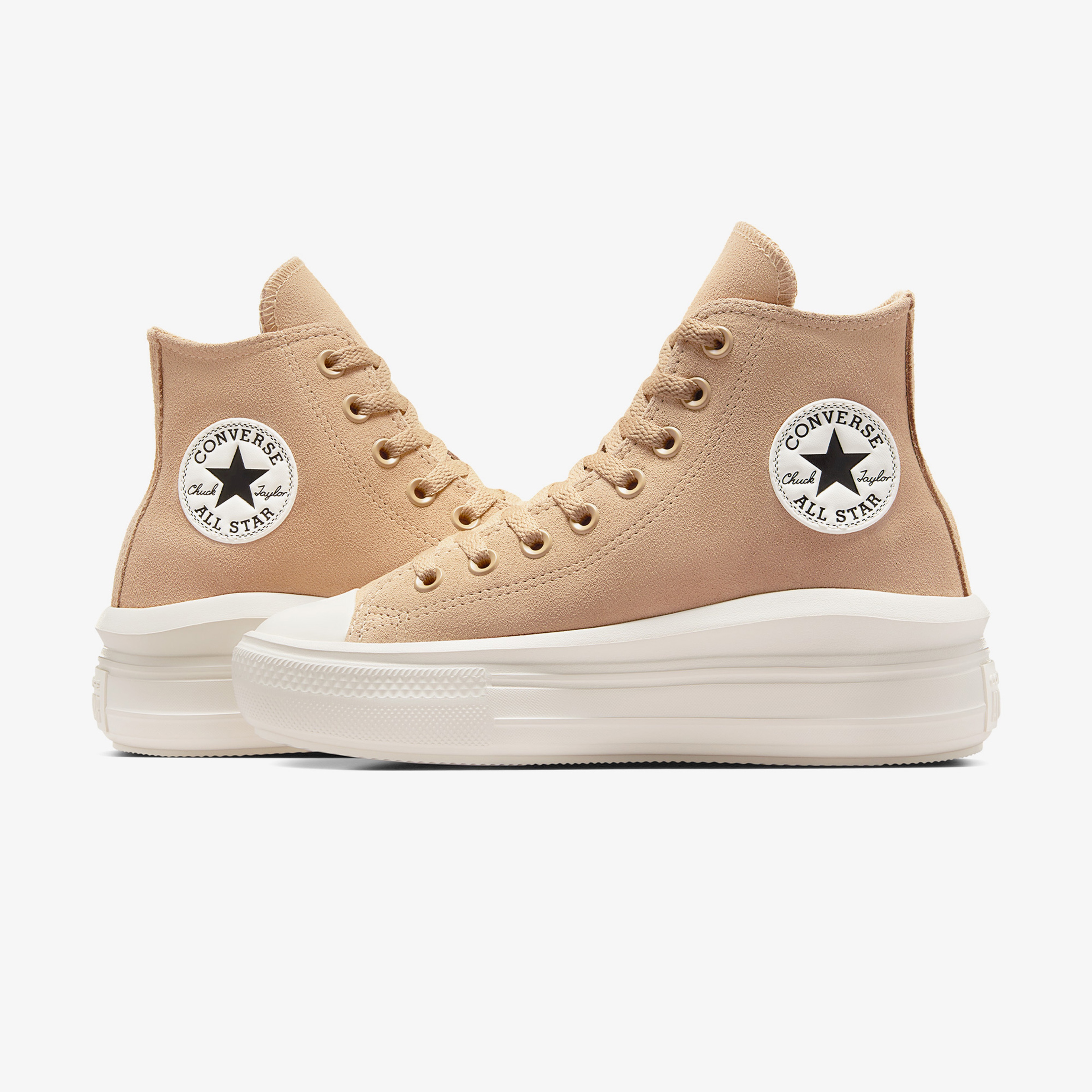 Converse Chuck Taylor All Star Move Platform Unisex Kahverengi Süet Sneaker