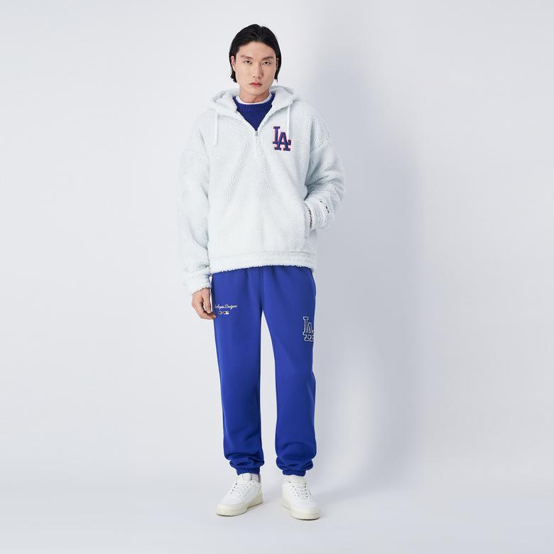 Champion Hooded Half Zip Erkek Beyaz Hoodie