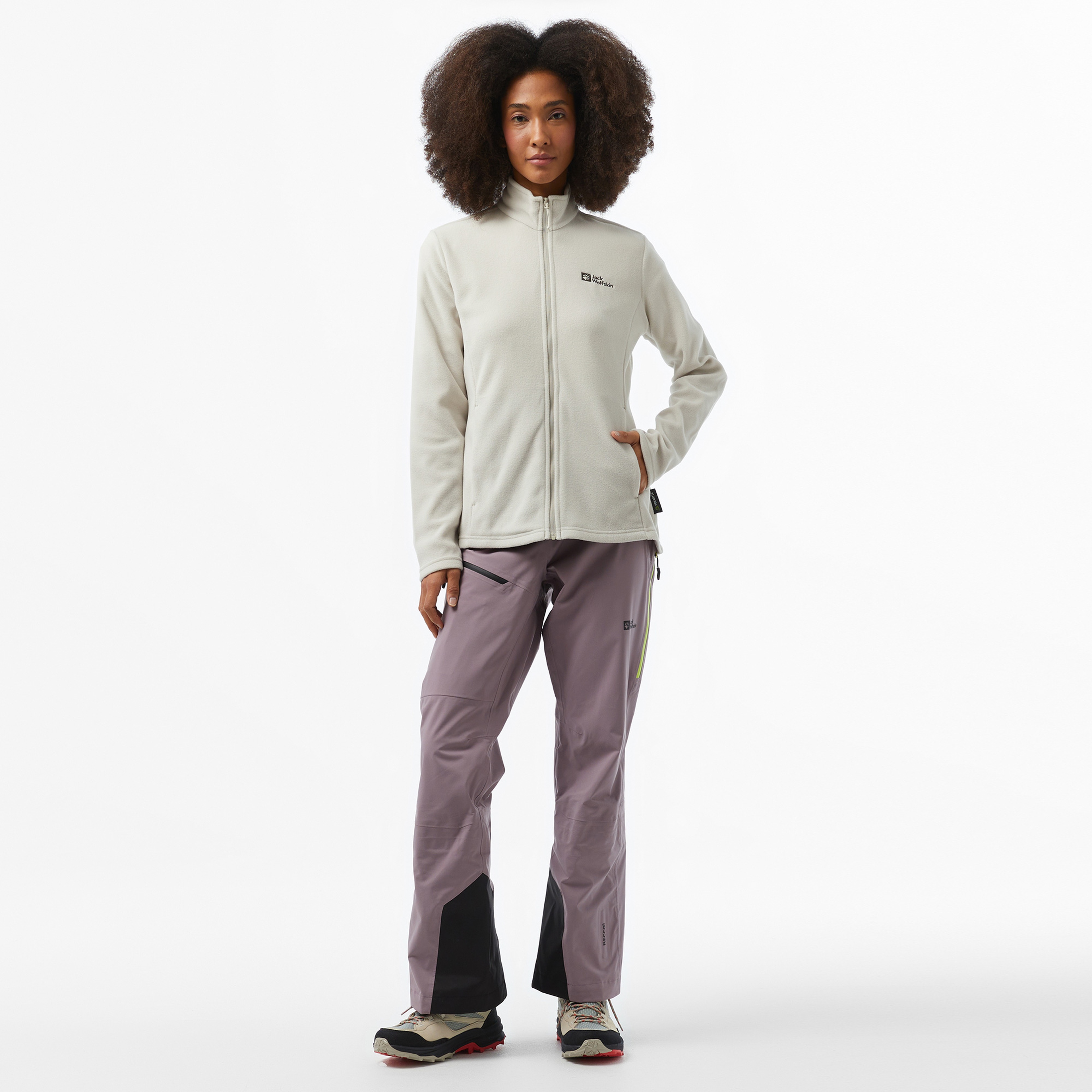 Jack Wolfskin Fleece Kadın Gri Polar