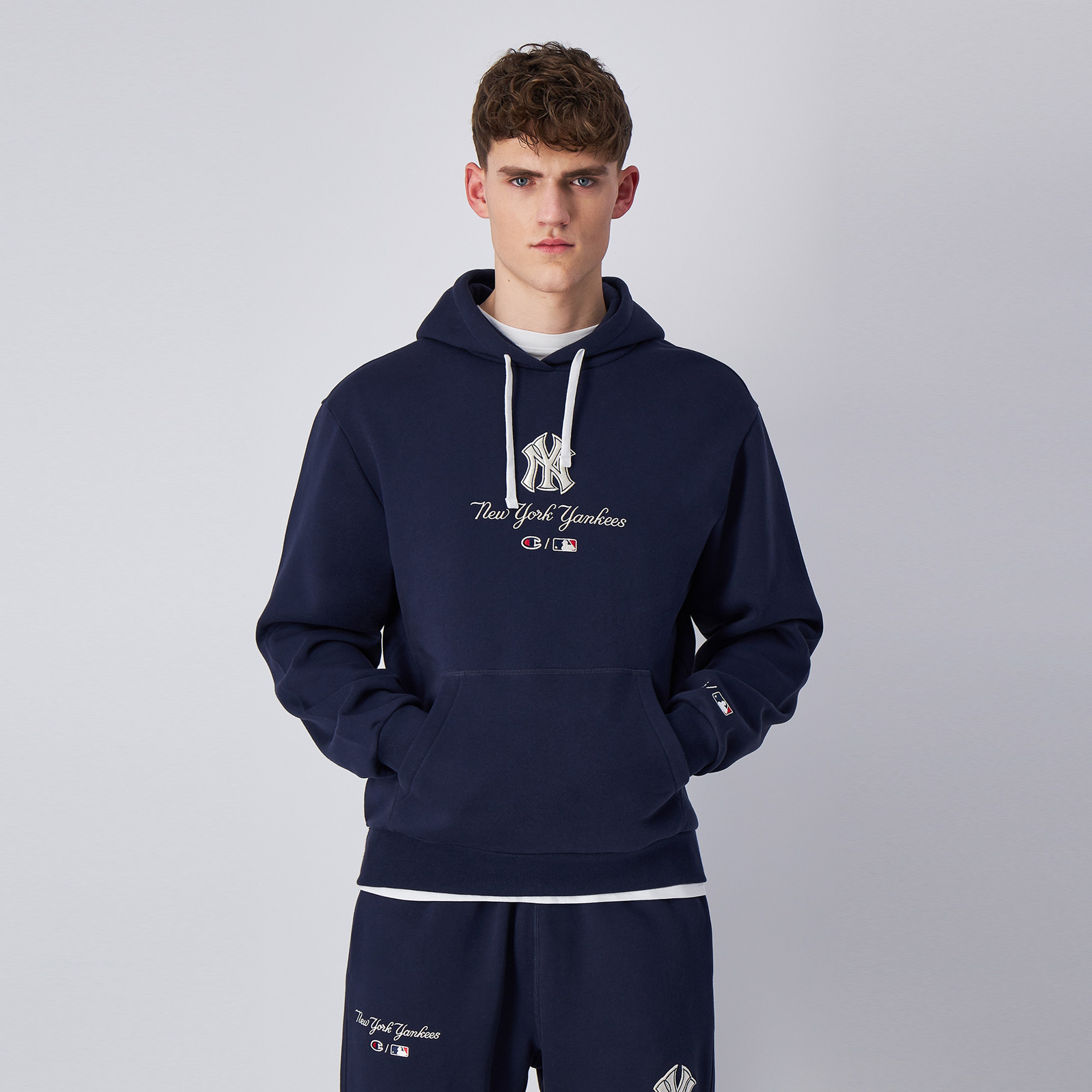 Champion Hooded Erkek Lacivert Hoodie