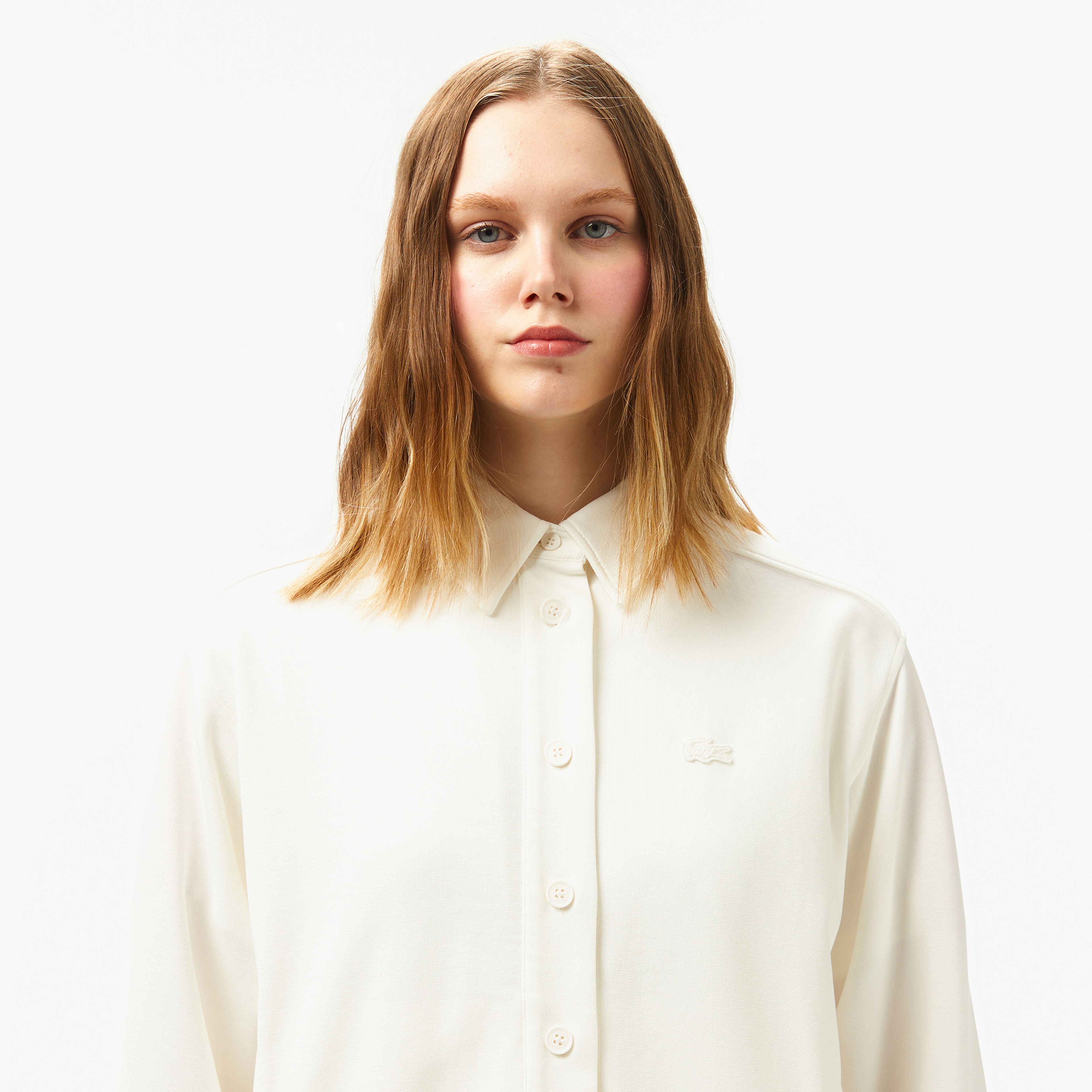 Kadın Regular Fit Beyaz Gömlek