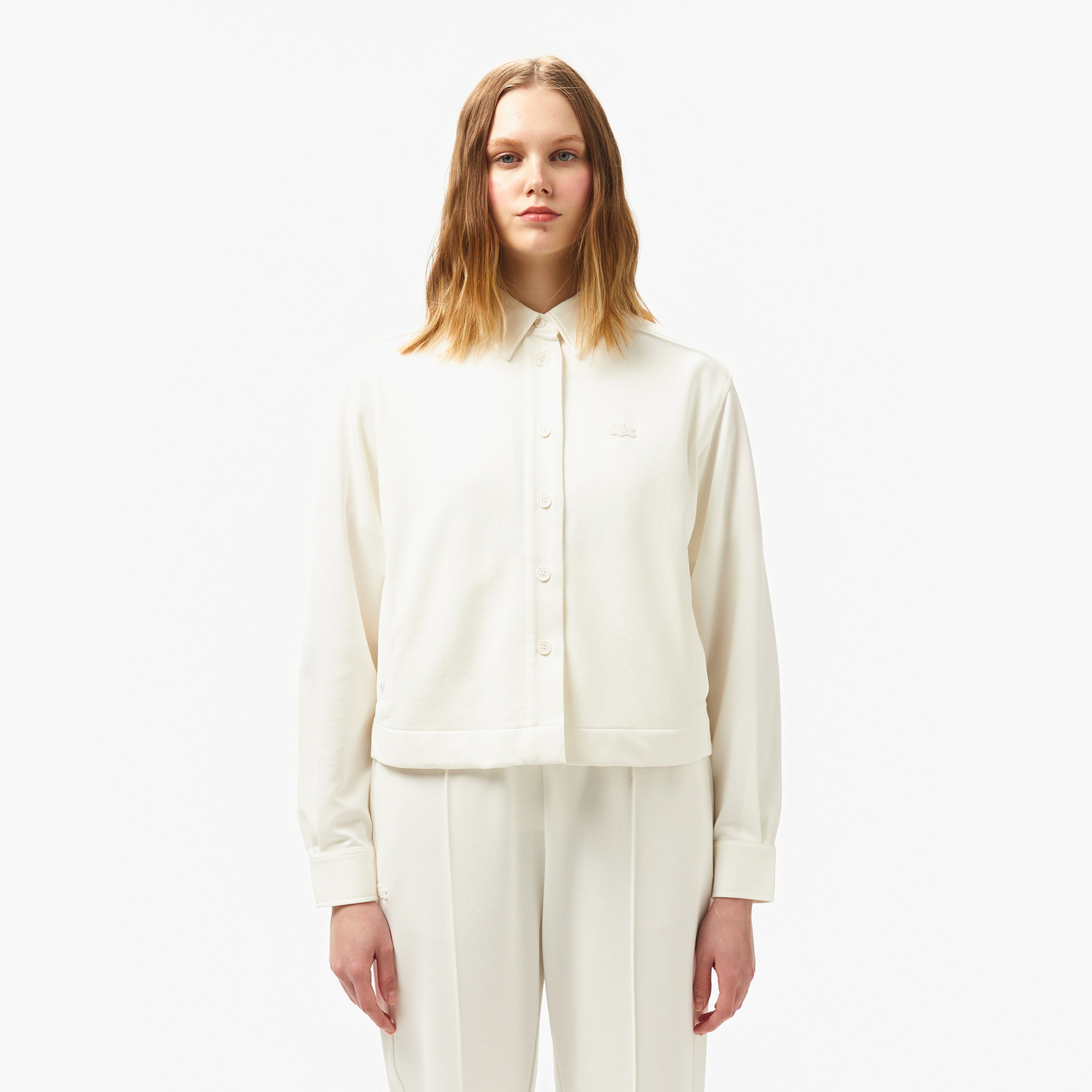 Kadın Regular Fit Beyaz Gömlek