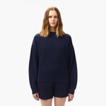 Kadın Bisiklet Yaka Lacivert Triko