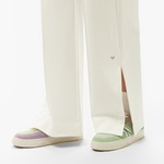 Kadın Relaxed Fit Beyaz Pantolon